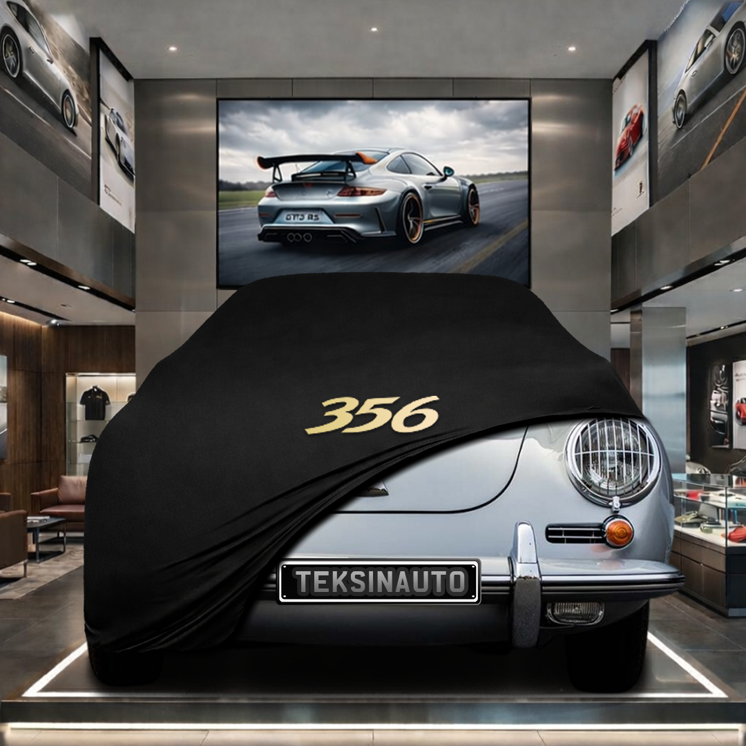 PORSCHE 356 1948-1955 Custom Fit Indoor Car Cover Soft Stretch Black Gray Blue Red Dust Protection Garage Cover Laser Cut + Bag