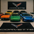 Corvette Premium Luxury Rug (60x87) INCH (150x220) cm Home, Garage & Display Carpet Auto Area Carpet, Car Garage Decor,Car Floor Mat