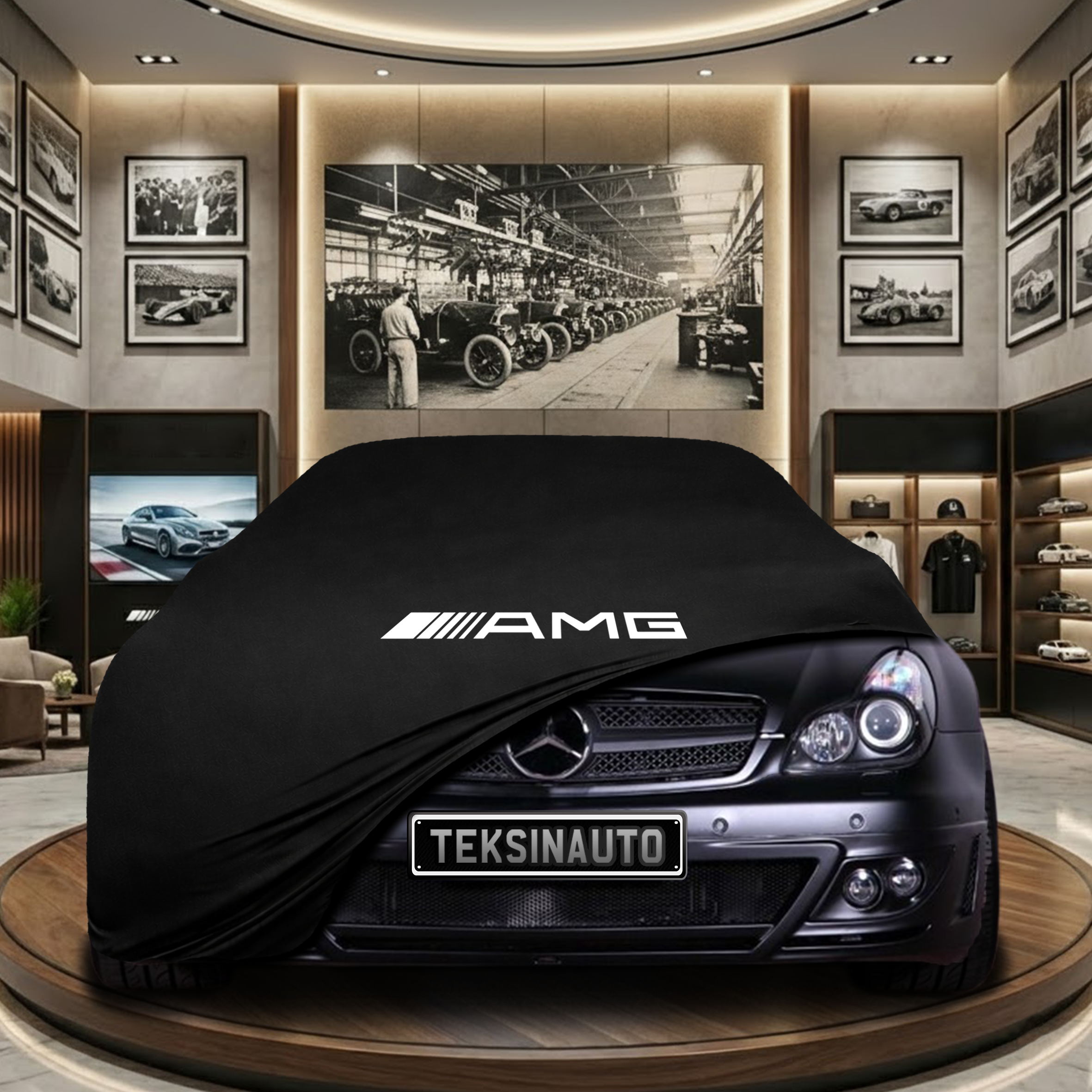 Mercedes Benz CLS C219 Indoor Car Cover Custom Fit, Black, Gray, Blue, Red Color