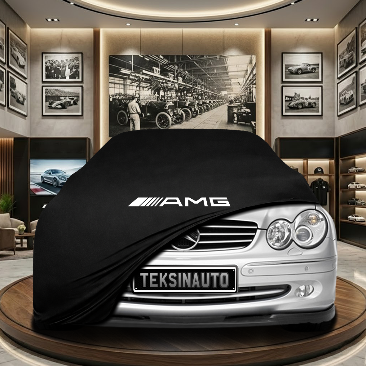 MERCEDES SL R230 2003-2008 Indoor Car Cover Custom Fit, Black, Gray, Blue, Red Color