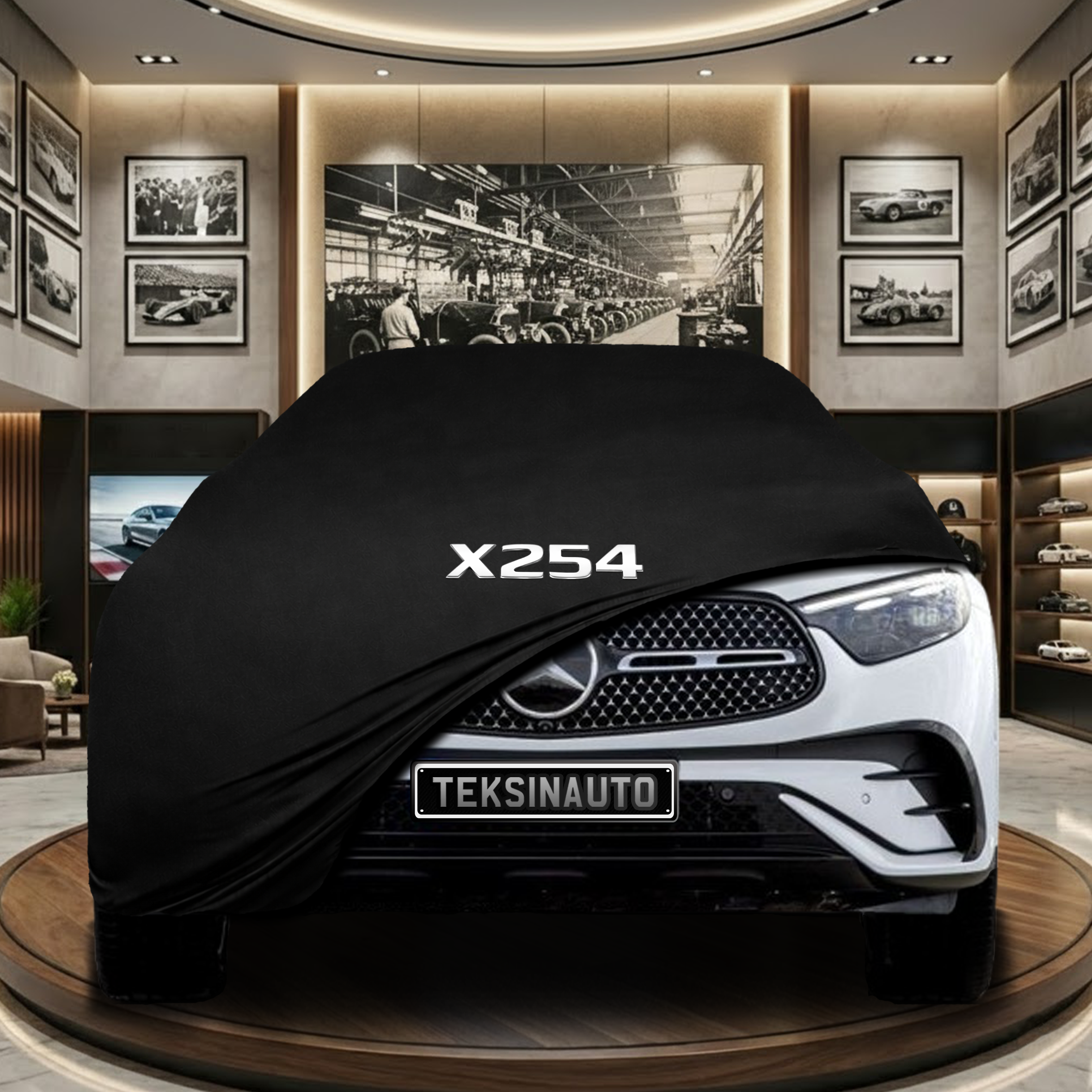 Mercedes Benz GLC X254 Indoor Car Cover Custom Fit, Black, Gray, Blue, Red Color