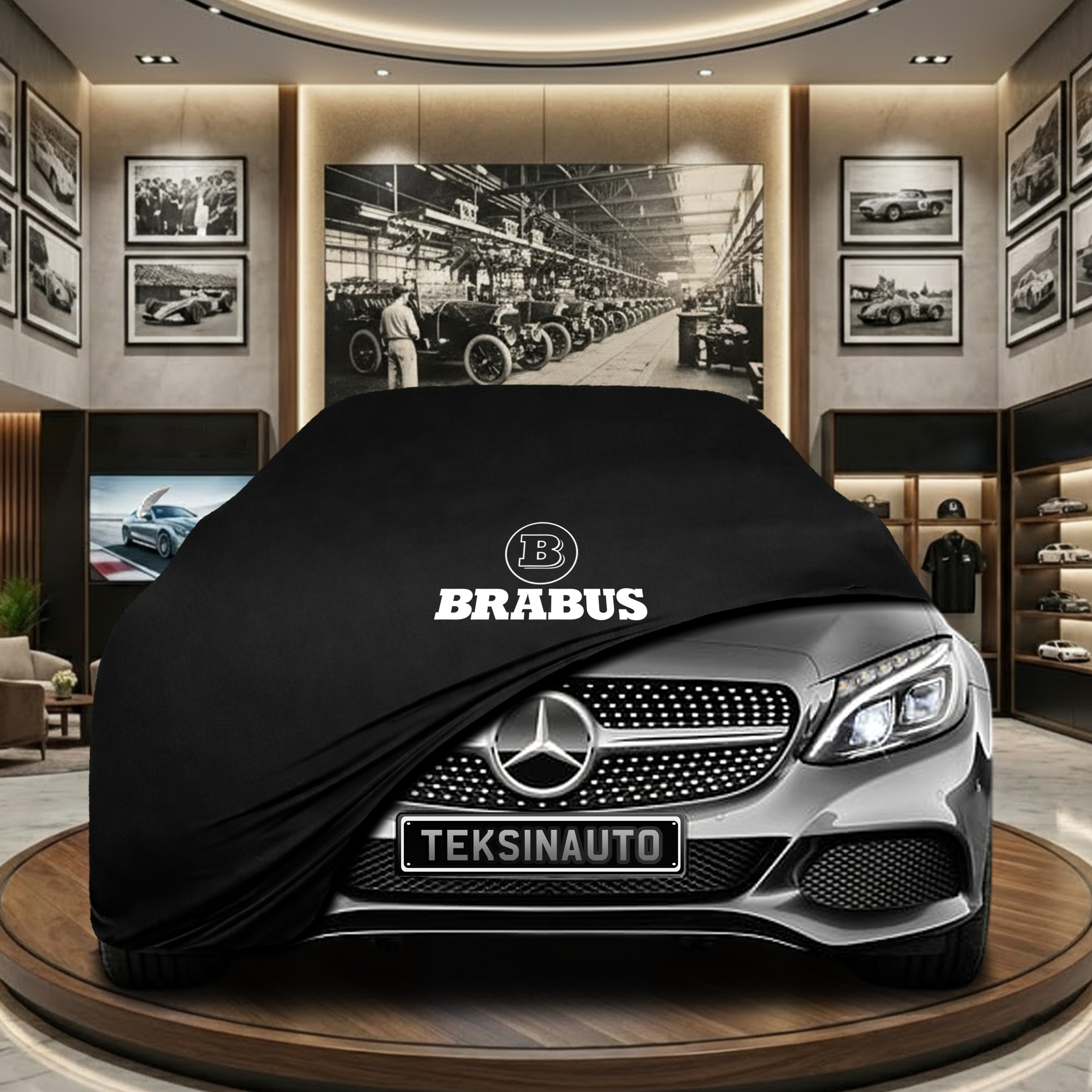 MERCEDES C A205 CABRİO 2014-2021 Car Cover Custom Fit, Black, Gray, Blue, Red Color