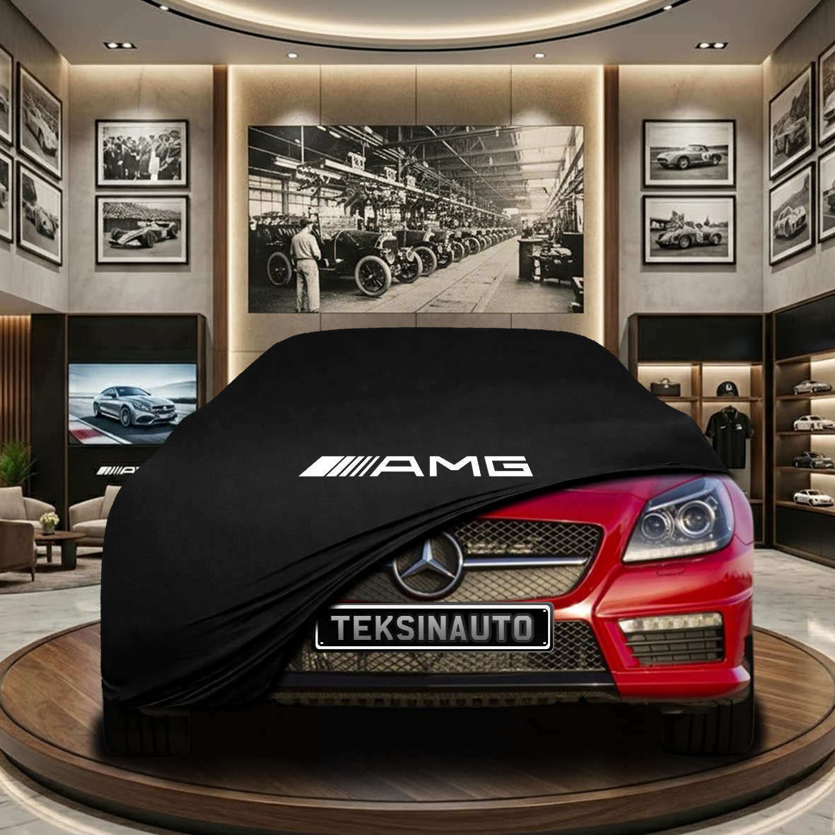 Mercedes Benz SLK R172 Indoor Car Cover Custom Fit, Black, Gray, Blue, Red Color
