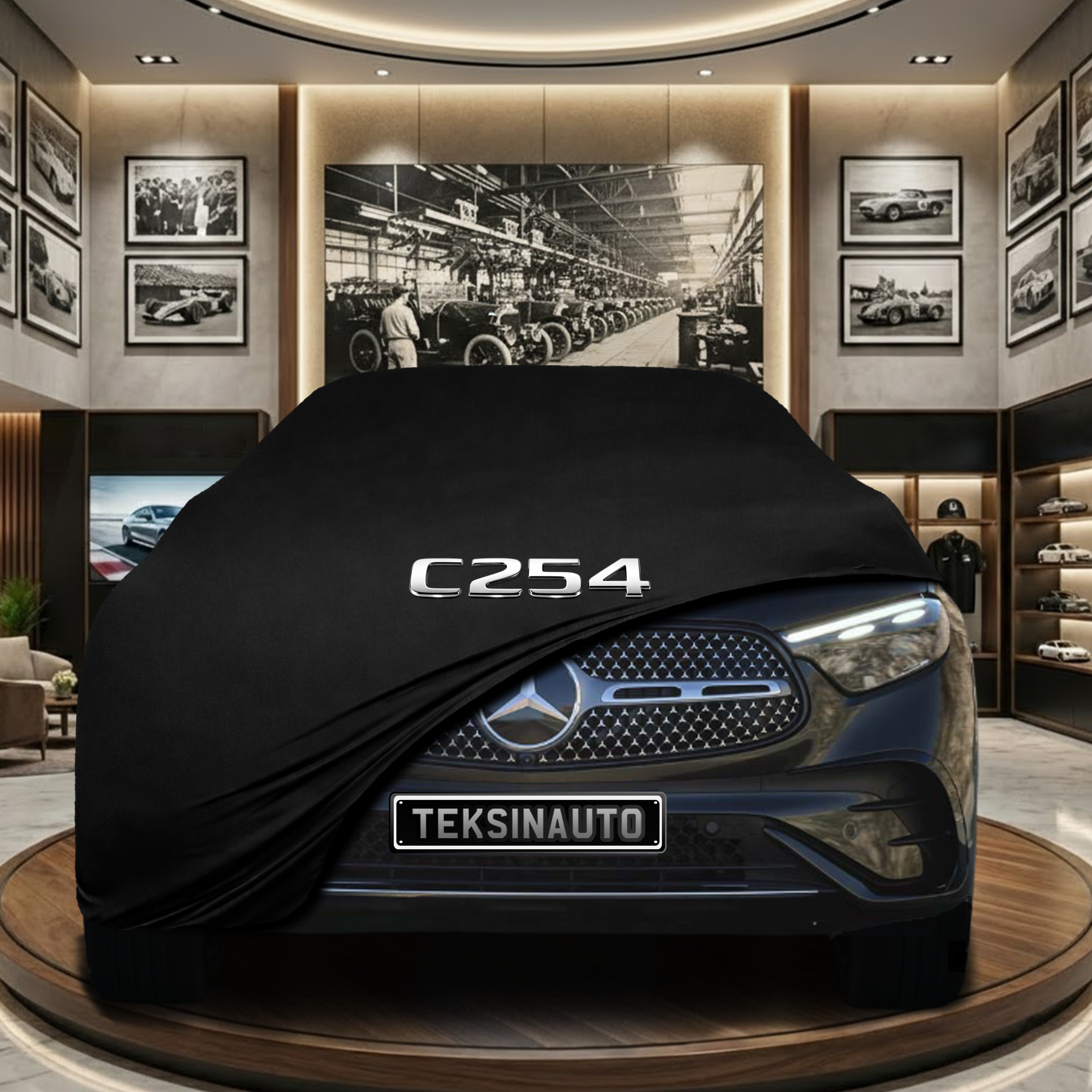 MERCEDES GLC COUPE C254 2023- Indoor Car Cover Custom Fit, Black, Gray, Blue, Red Color