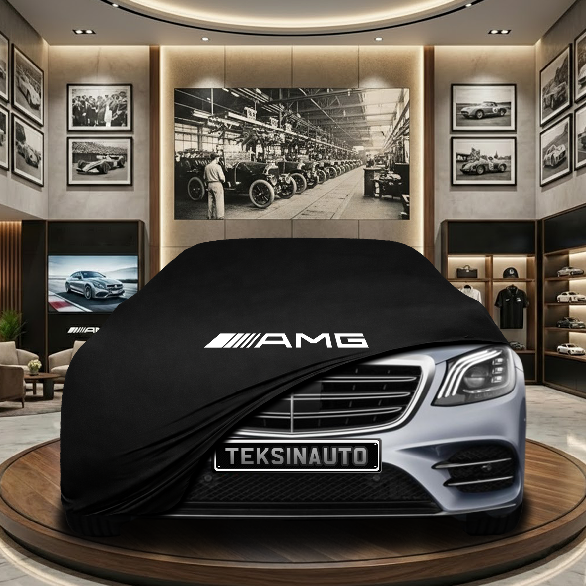 Mercedes Benz S W222 Indoor Car Cover Custom Fit, Black, Gray, Blue, Red Color