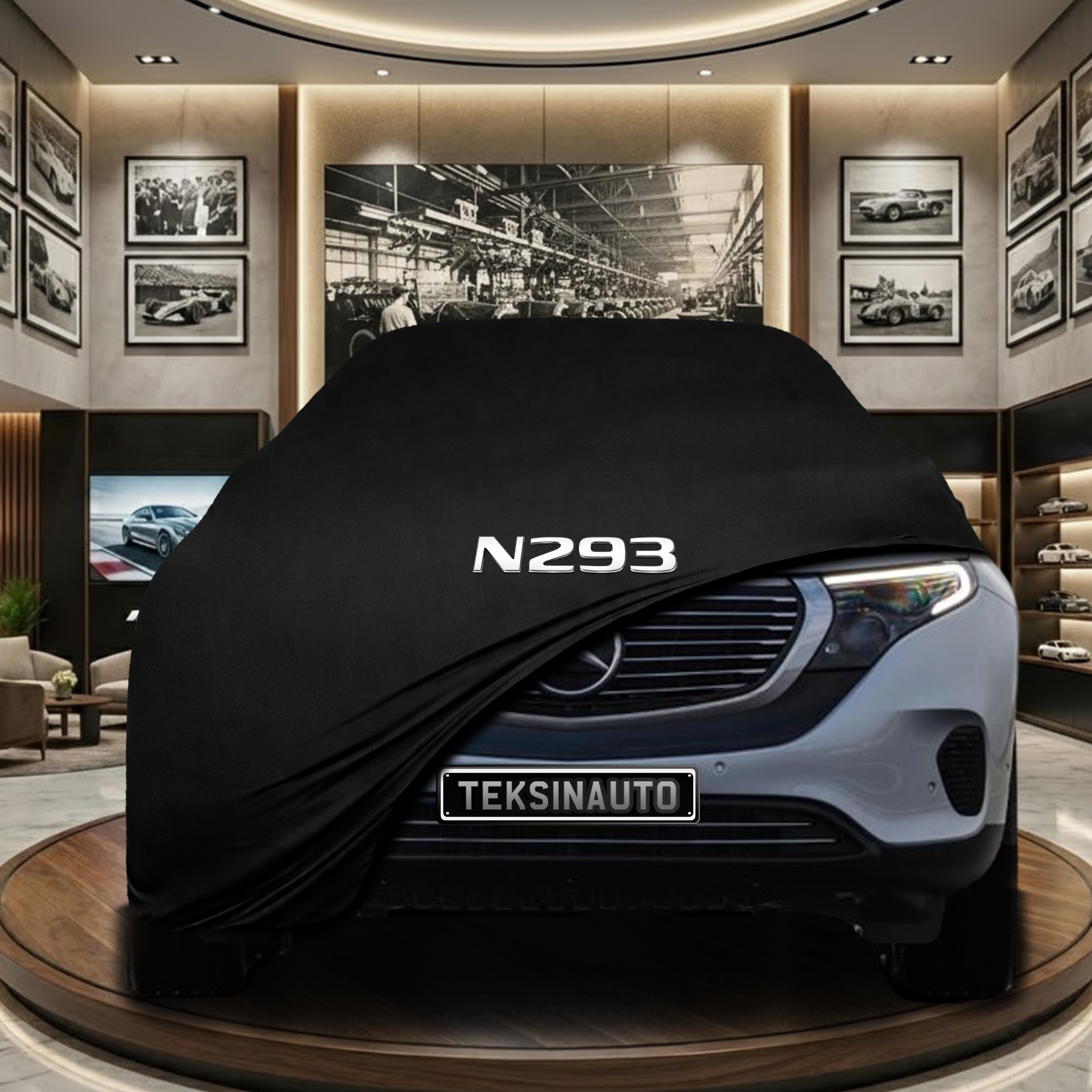 Mercedes Benz EQC (N293) Indoor Car Cover Custom Fit, Black, Gray, Blue, Red Color