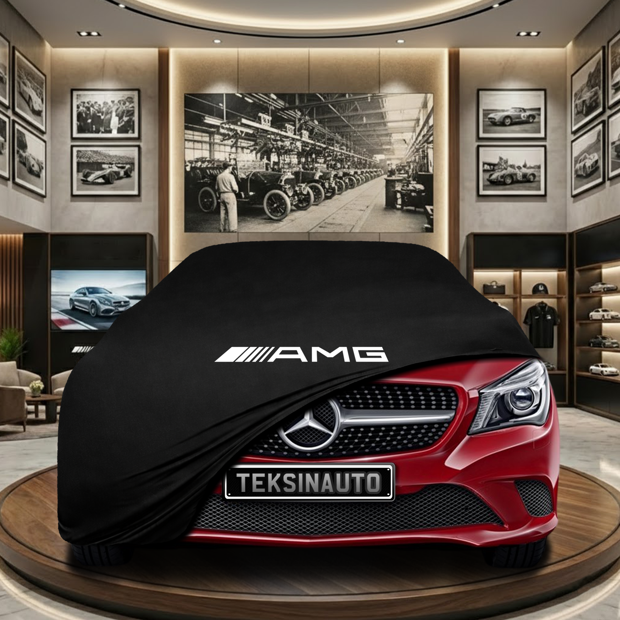 MERCEDES CLA X117 SW 2013-2019  Indoor Car Cover Custom Fit, Black, Gray, Blue, Red Color