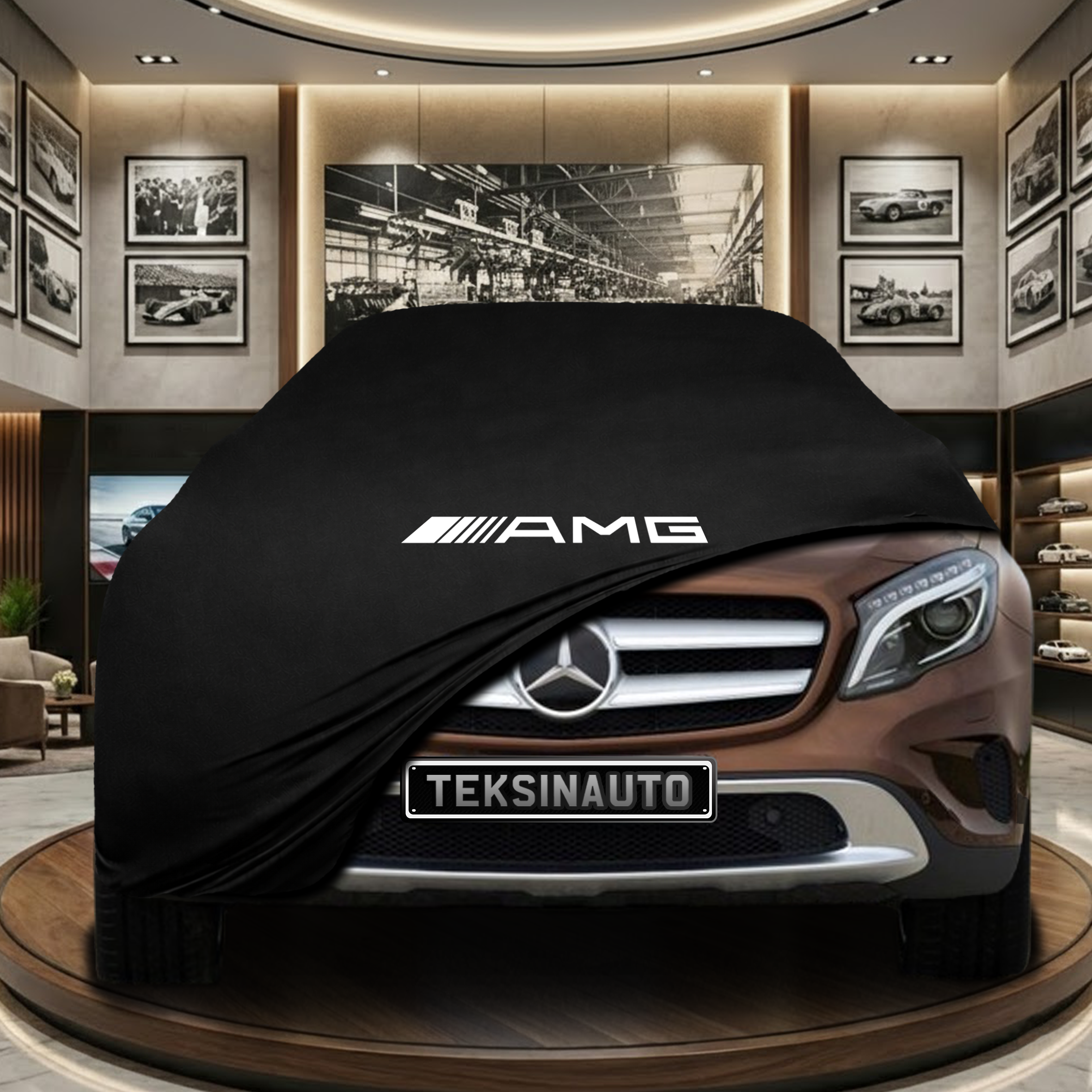 Mercedes Benz GLA X156 (2013-2019) Indoor Car Cover Custom Fit, Black, Gray, Blue, Red Color