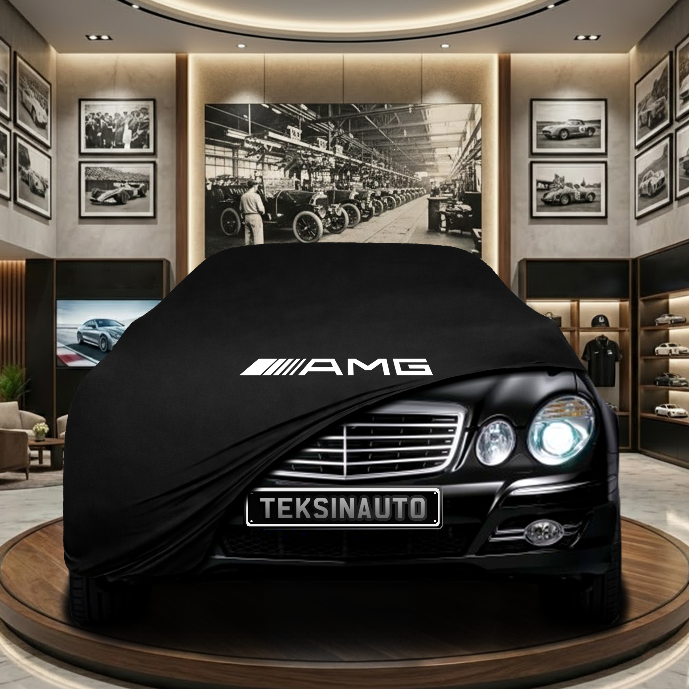 Mercedes Benz E W211 Indoor Car Cover Custom Fit, Black, Gray, Blue, Red Color