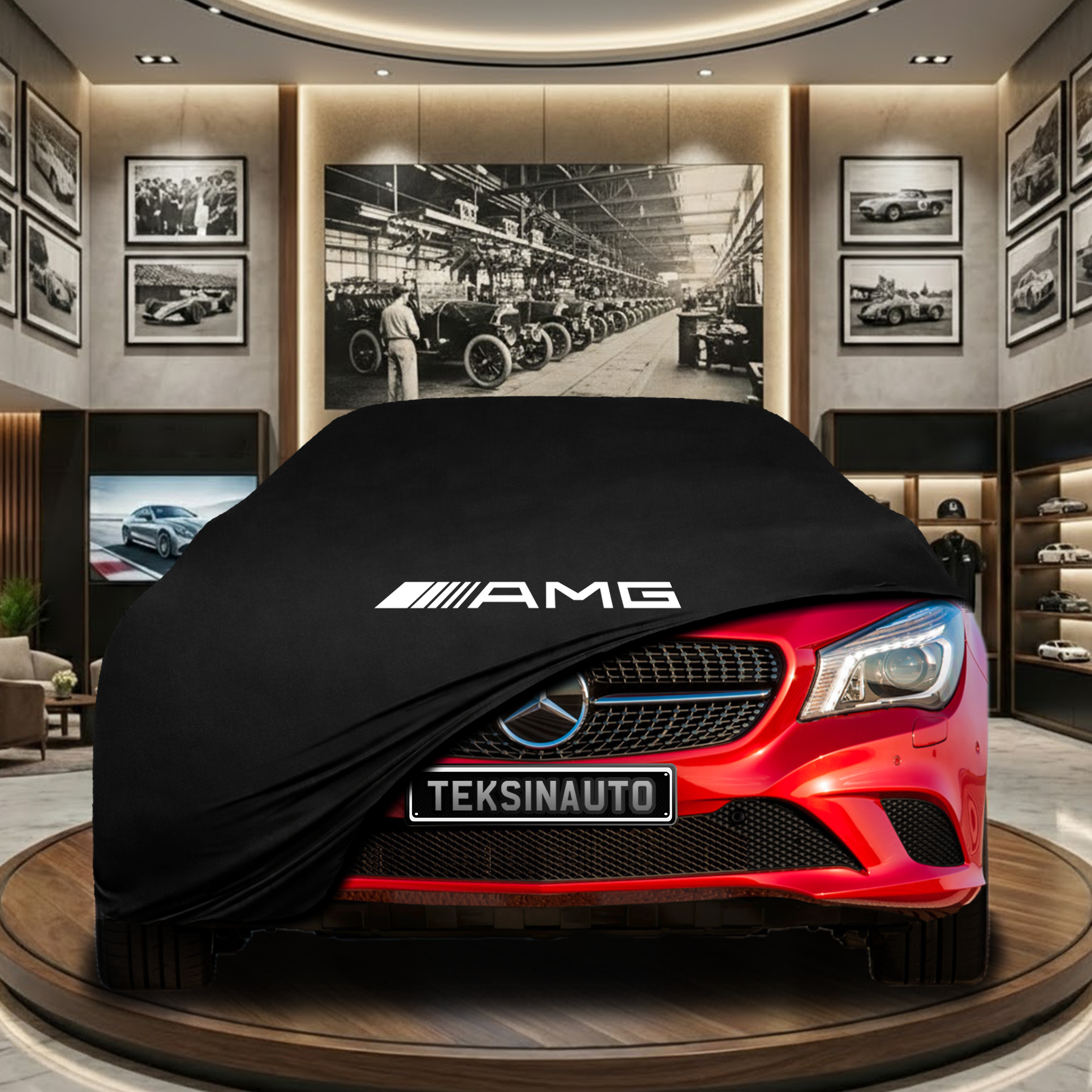 Mercedes Benz CLA C118 Indoor Car Cover Custom Fit, Black, Gray, Blue, Red Color