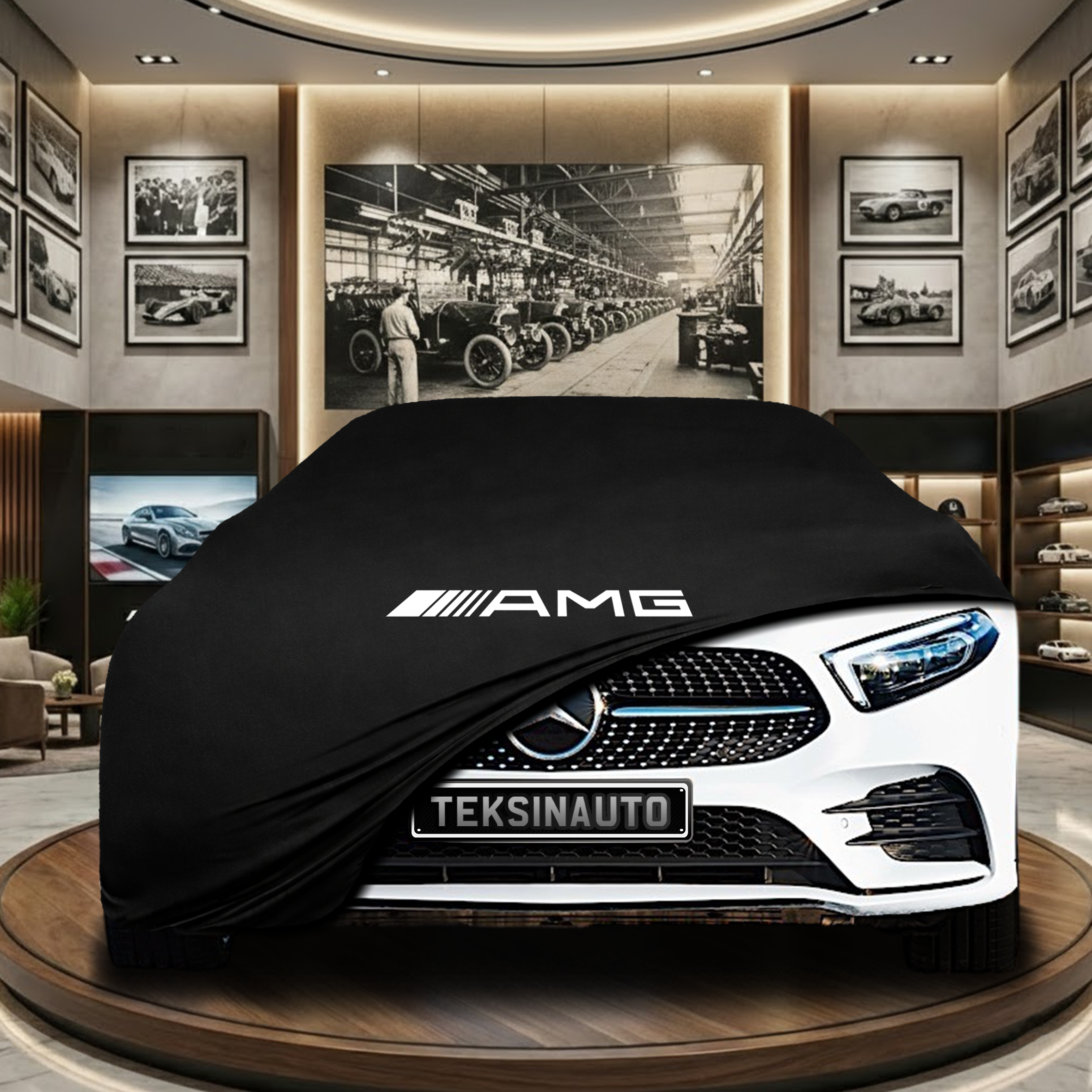 MERCEDES A W177 HB 2018-2022 Car Cover Custom Fit, Black, Gray, Blue, Red Color