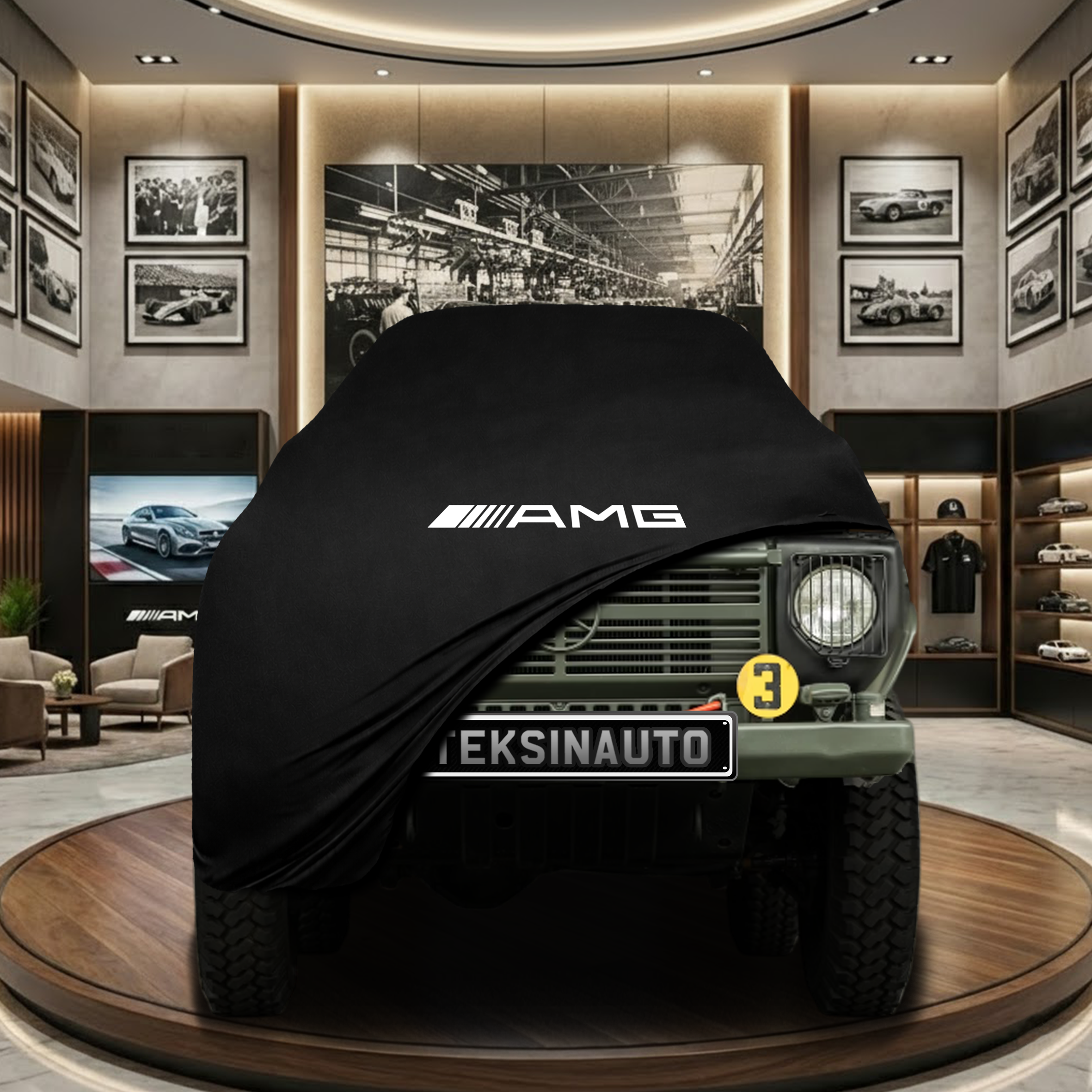 MERCEDES G W461 1979-1992 Indoor Car Cover Custom Fit, Black, Gray, Blue, Red Color