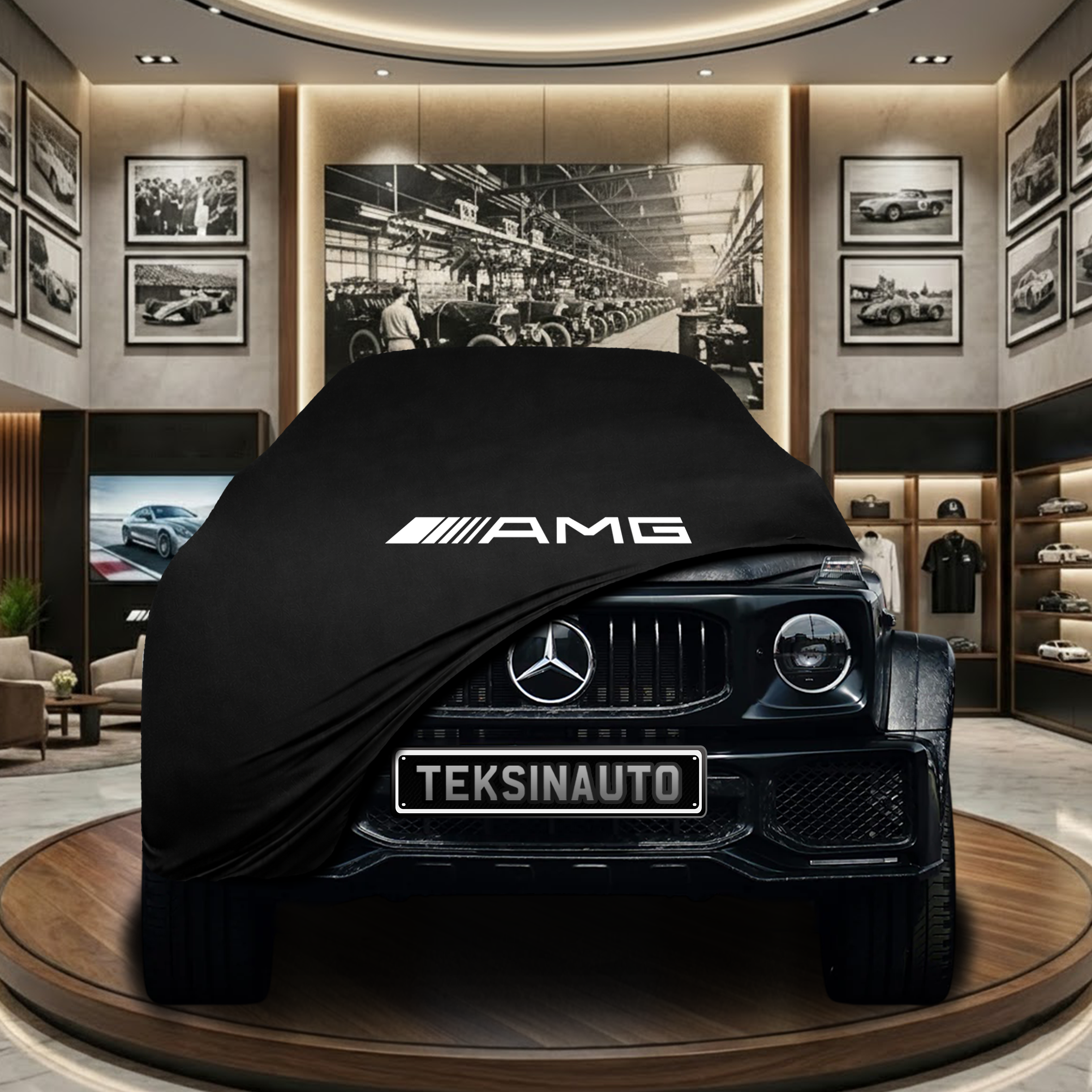 MERCEDES G W464 2018-2024 Indoor Car Cover Custom Fit, Black, Gray, Blue, Red Color