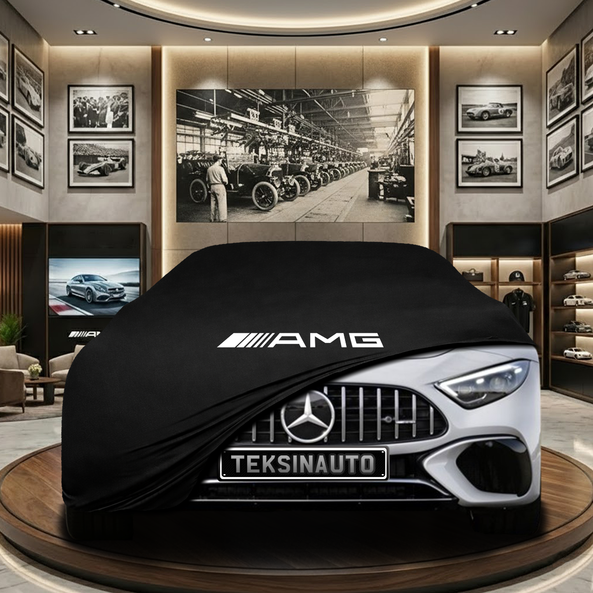 Mercedes Benz SL R232 (2021-) Indoor Car Cover Custom Fit, Black, Gray, Blue, Red Color