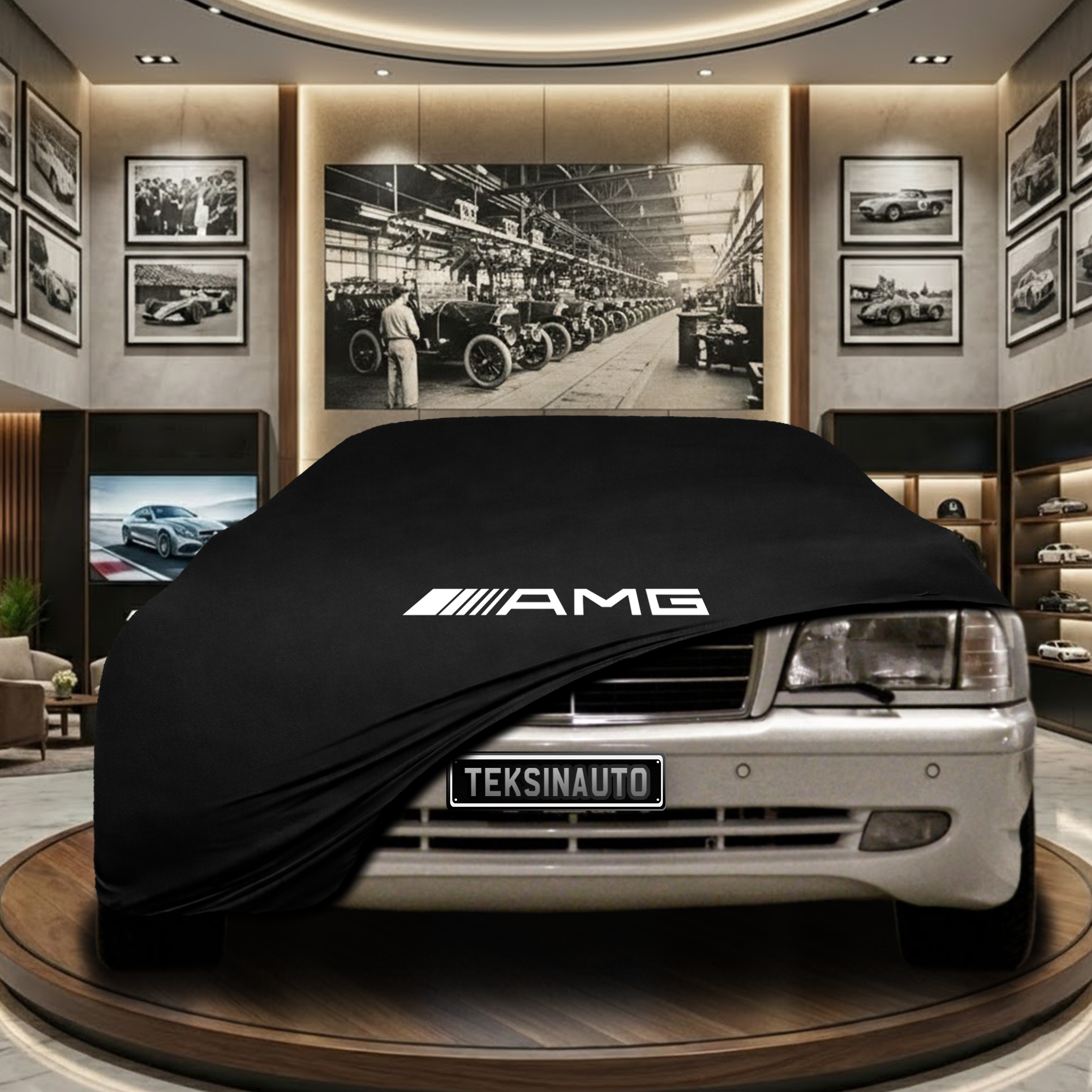 Mercedes Benz C W202 Indoor Car Cover Custom Fit, Black, Gray, Blue, Red Color