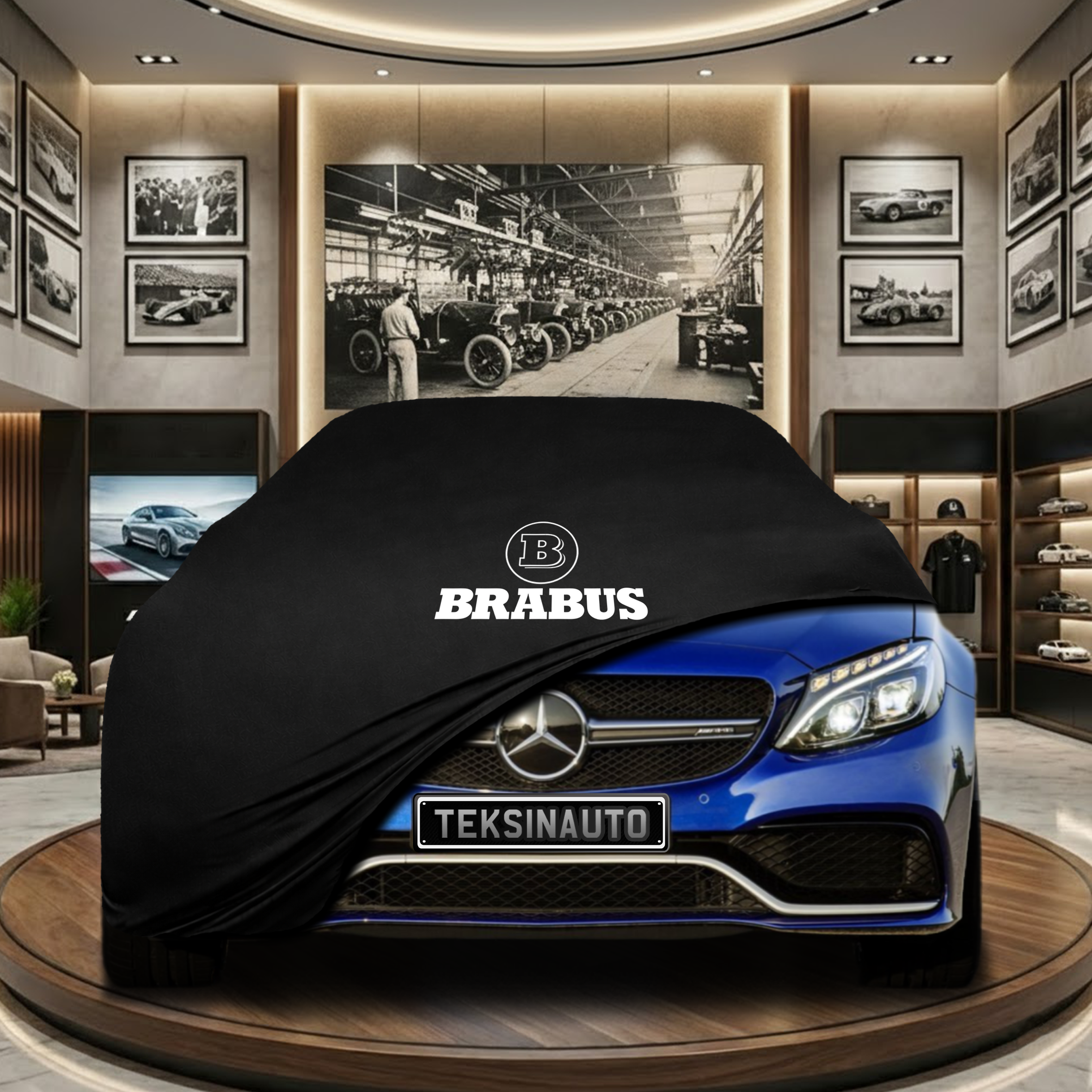 Mercedes Benz C S205 Station Wagon Indoor Car Cover Custom Fit, Black, Gray, Blue, Red Color