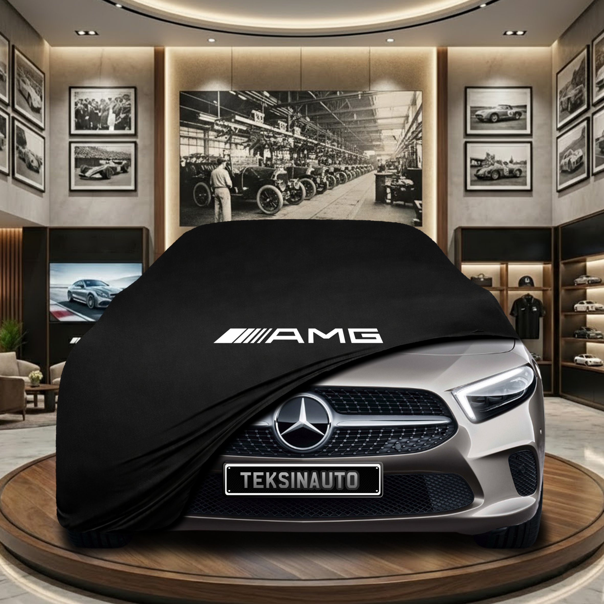 Mercedes Benz A Series V177 Sedan Indoor Car Cover Custom Fit, Black, Gray, Blue, Red Color
