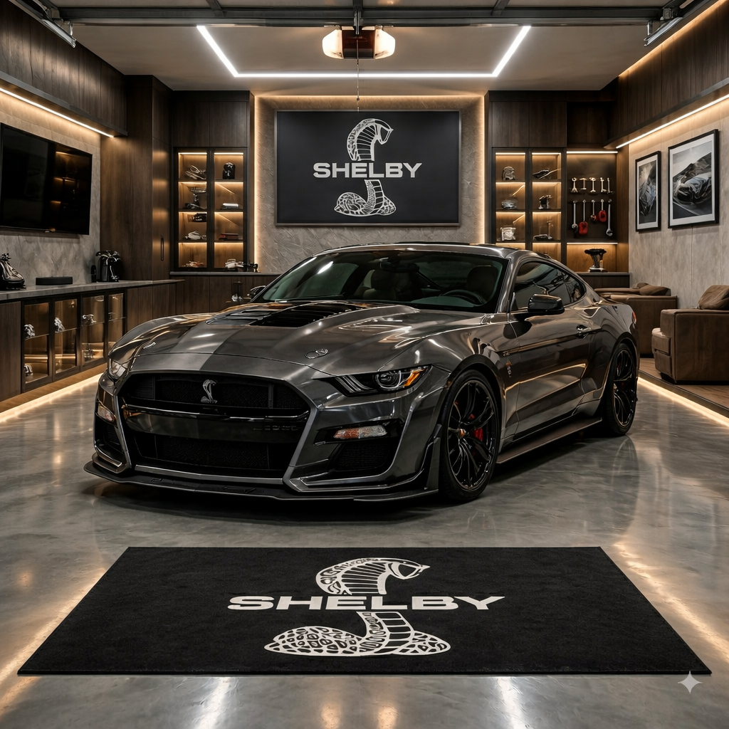 Shelby Premium Luxury Rug (60x87) INCH (150x220) cm Home, Garage & Display Carpet Auto Area Carpet, Car Garage Decor,Car Floor Mat