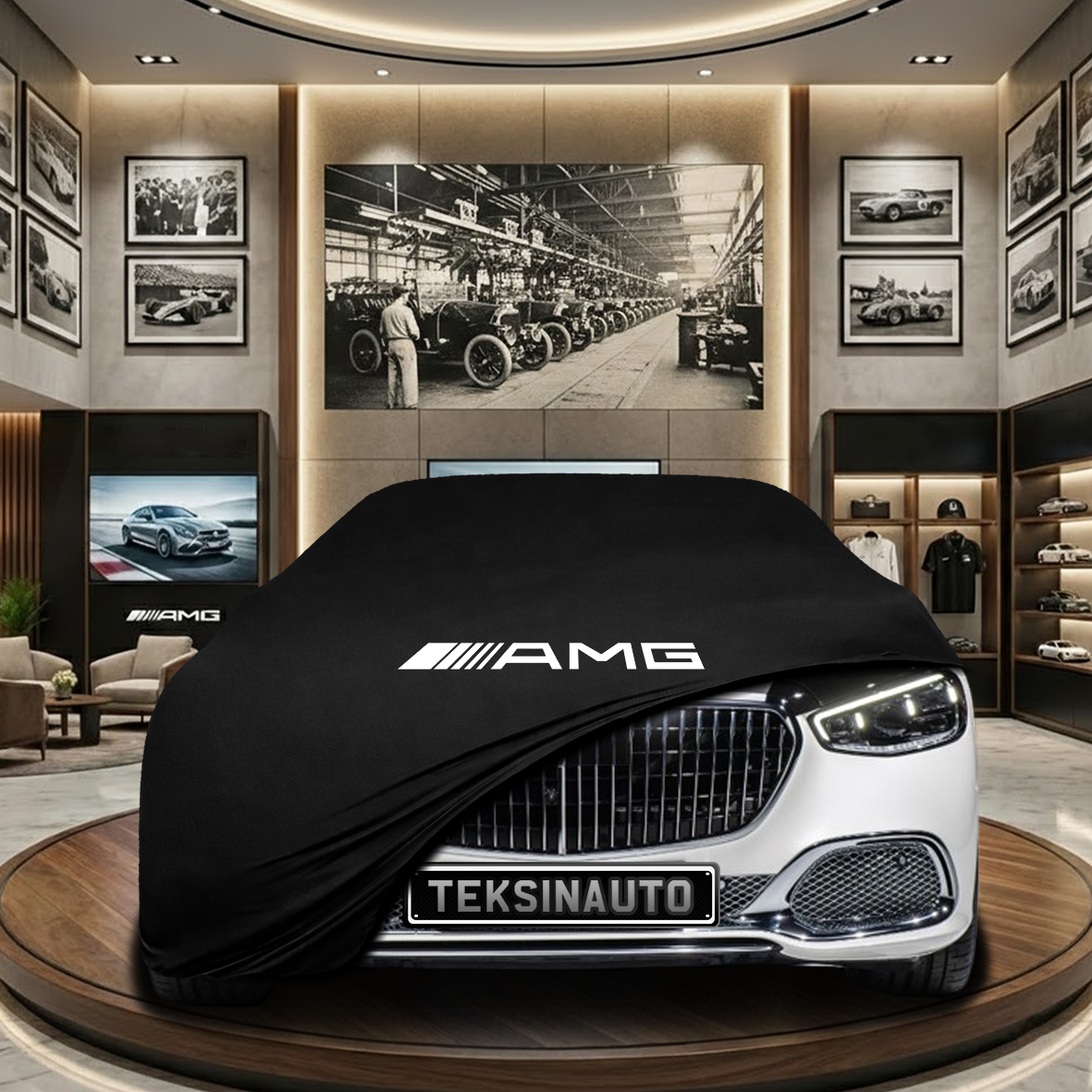 Mercedes Benz S Maybach Z223 Indoor Car Cover Custom Fit, Black, Gray, Blue, Red Color