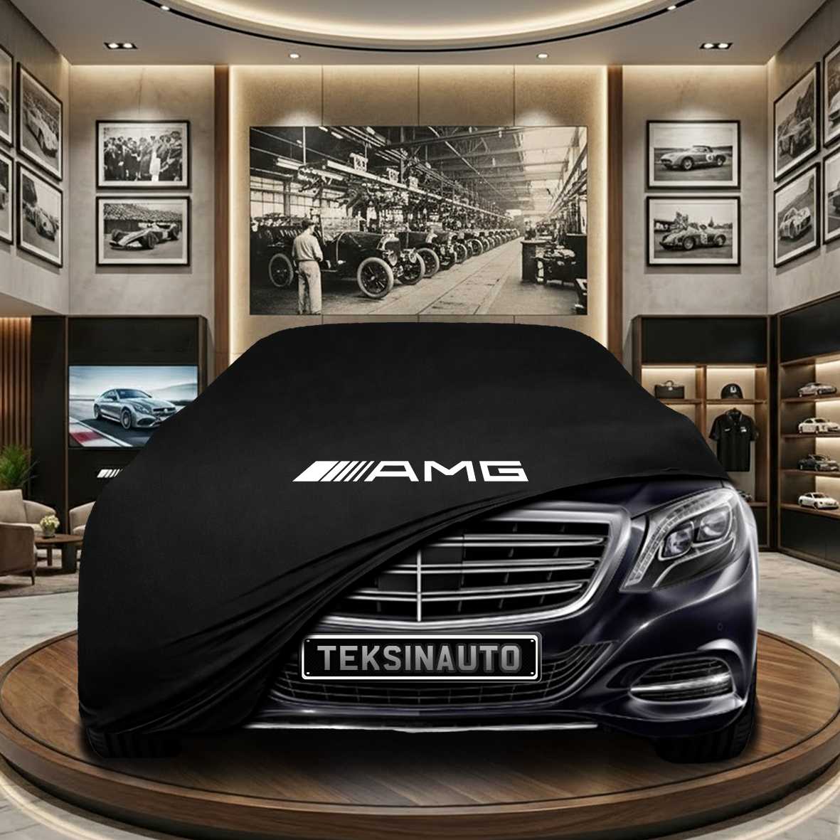 Mercedes Benz S X222 Indoor Car Cover Custom Fit, Black, Gray, Blue, Red Color