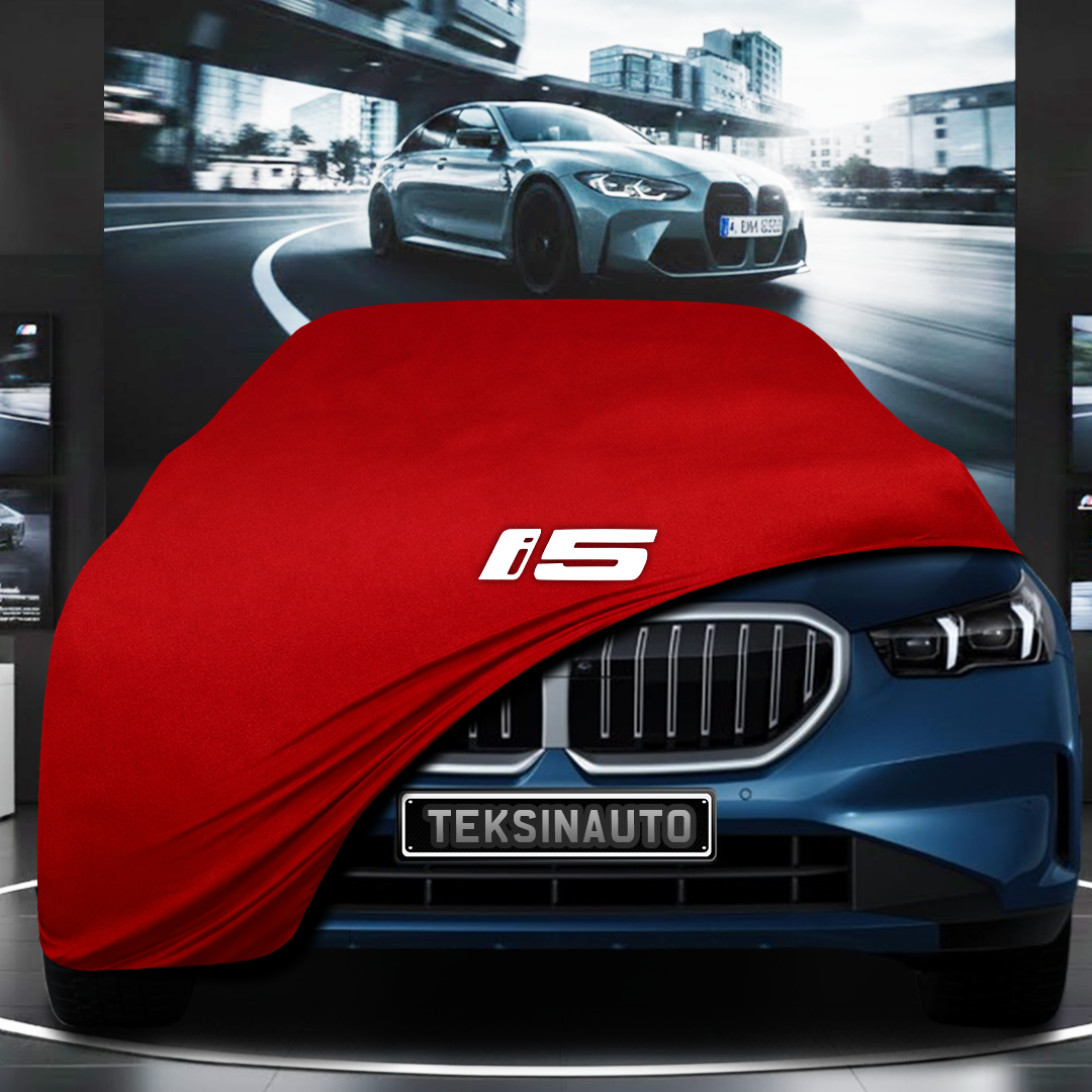BMW İ5 G61E (2023-) Custom Fit Indoor Car Cover Soft Stretch Black Gray Blue Red Dust Protection Garage Cover Laser Cut + Bag