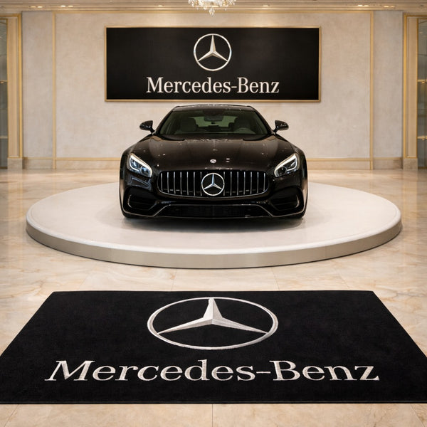 MERCEDES-BENZ Premium Luxury Rug (60x87) INCH (150x220) cm Home, Garage & Display Carpet Auto Area Carpet, Car Garage Decor,Car Floor Mat