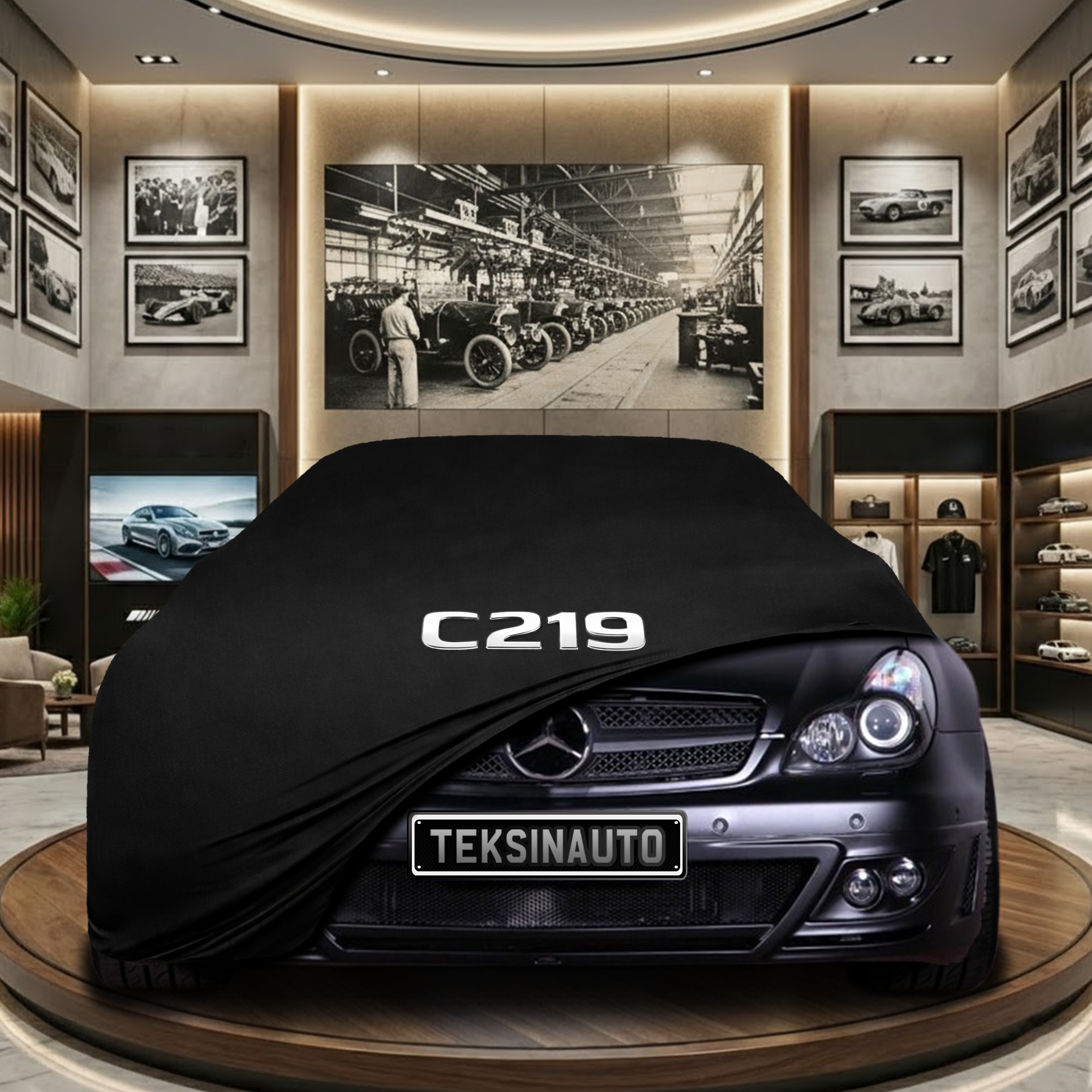 Mercedes Benz CLS C219 Indoor Car Cover Custom Fit, Black, Gray, Blue, Red Color