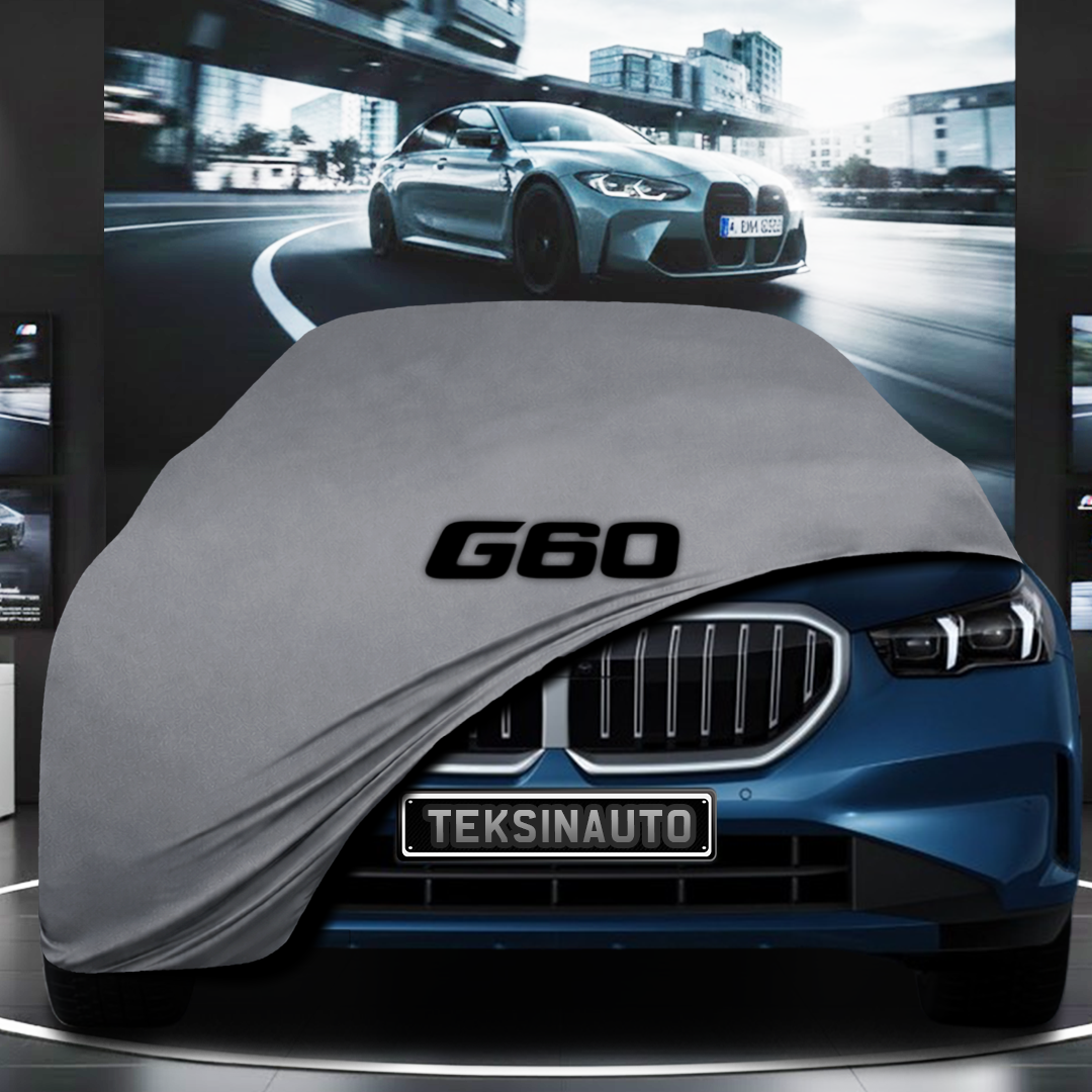 BMW 5 G60 SEDAN (2024-) Custom Fit Indoor Car Cover Soft Stretch Black Gray Blue Red Dust Protection Garage Cover Laser Cut + Bag