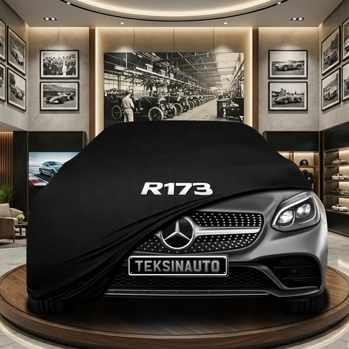 MERCEDES SLC R173 Indoor Car Cover Custom Fit, Black, Gray, Blue, Red Color