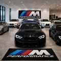 BMW M PERFORMANCE Premium Luxury Rug (60x87) INCH (150x220) cm Home, Garage & Display Carpet Auto Area Carpet, Car Garage Decor,Car Floor Mat