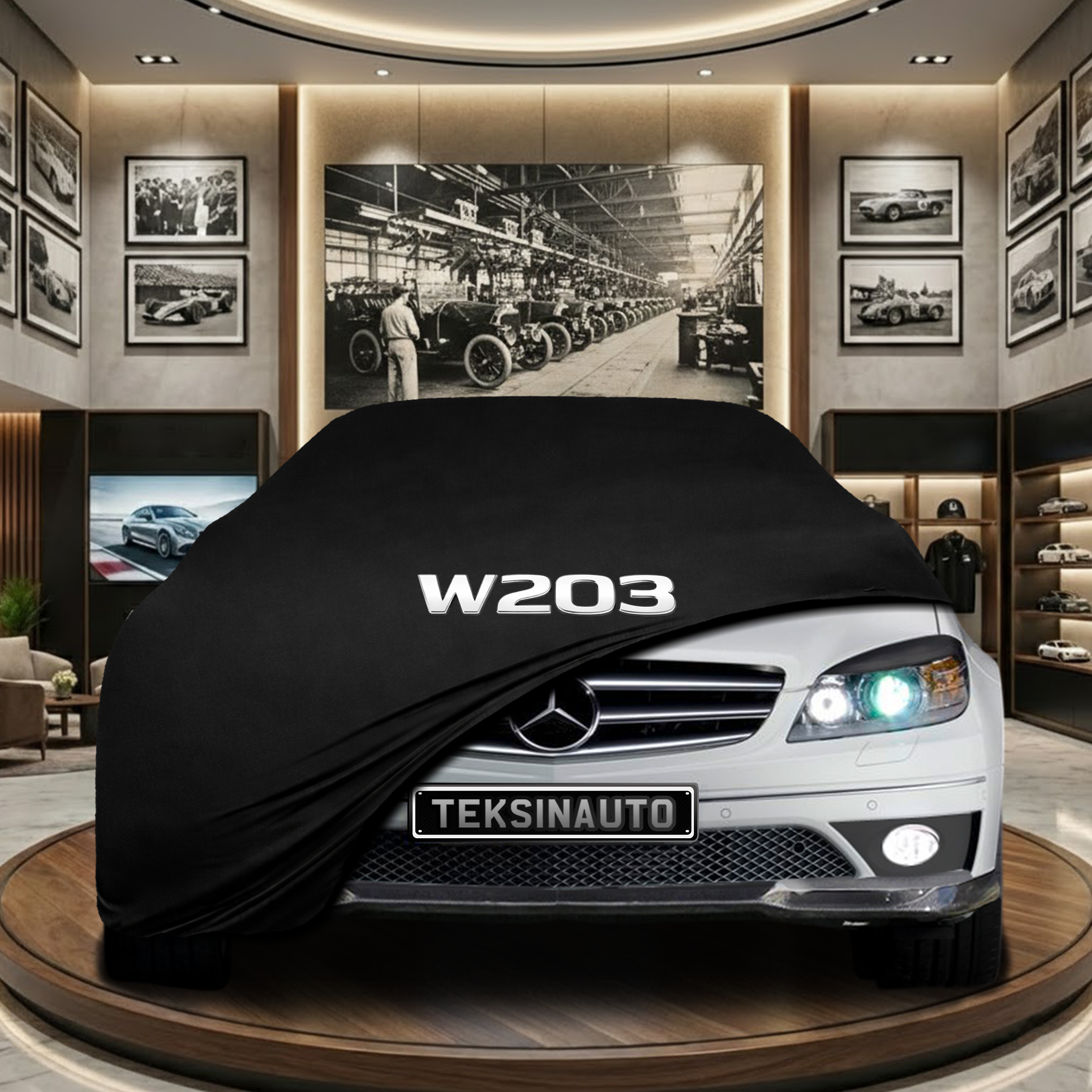 MERCEDES CLC W203  Indoor Car Cover Custom Fit, Black, Gray, Blue, Red Color