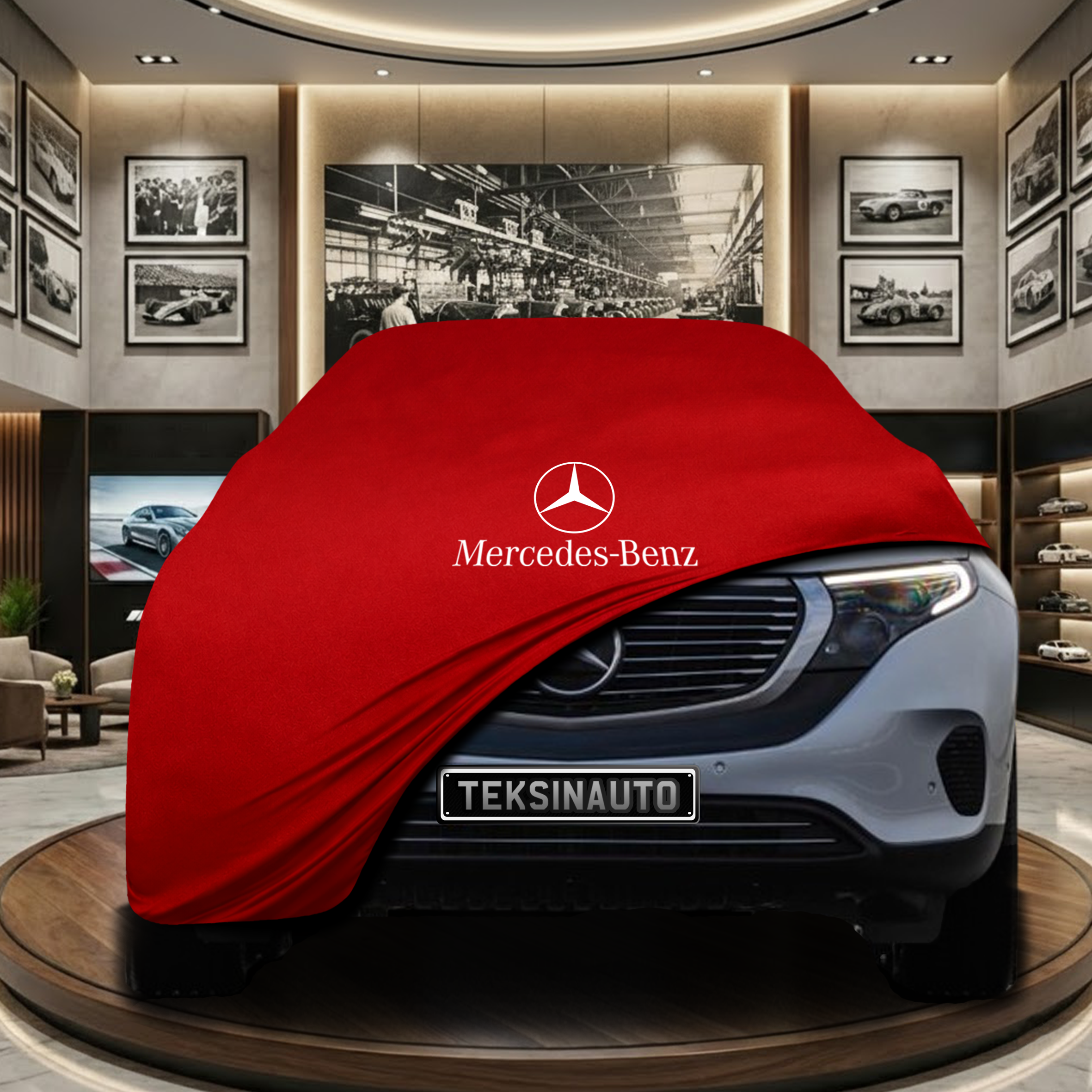 Mercedes Benz EQC (N293) Indoor Car Cover Custom Fit, Black, Gray, Blue, Red Color