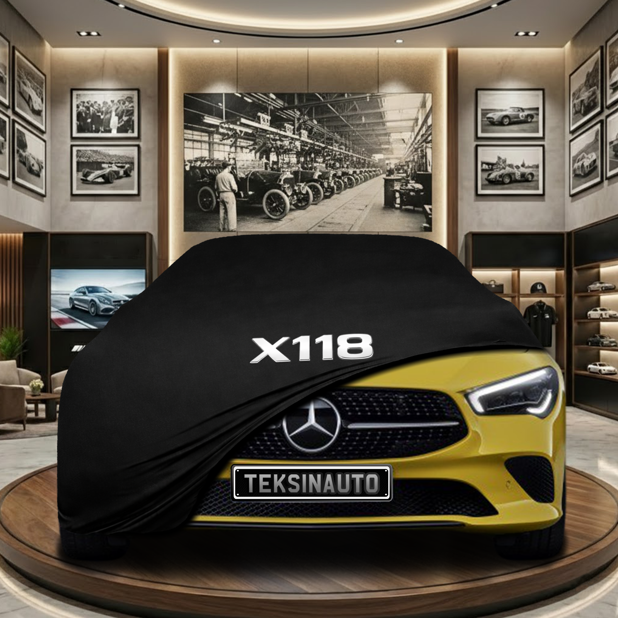 MERCEDES CLA X118 SW 2019-  Indoor Car Cover Custom Fit, Black, Gray, Blue, Red Color