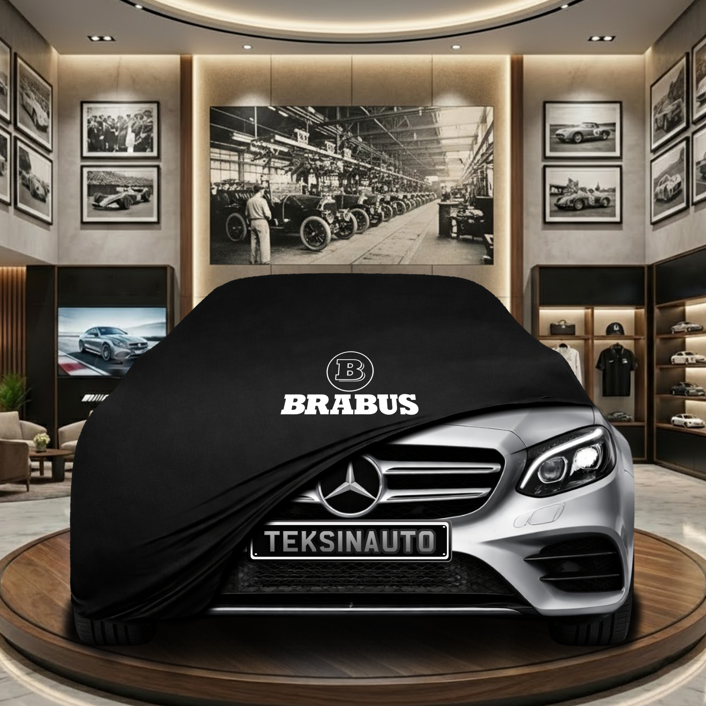 Mercedes Benz E W213 Indoor Car Cover Custom Fit, Black, Gray, Blue, Red Color