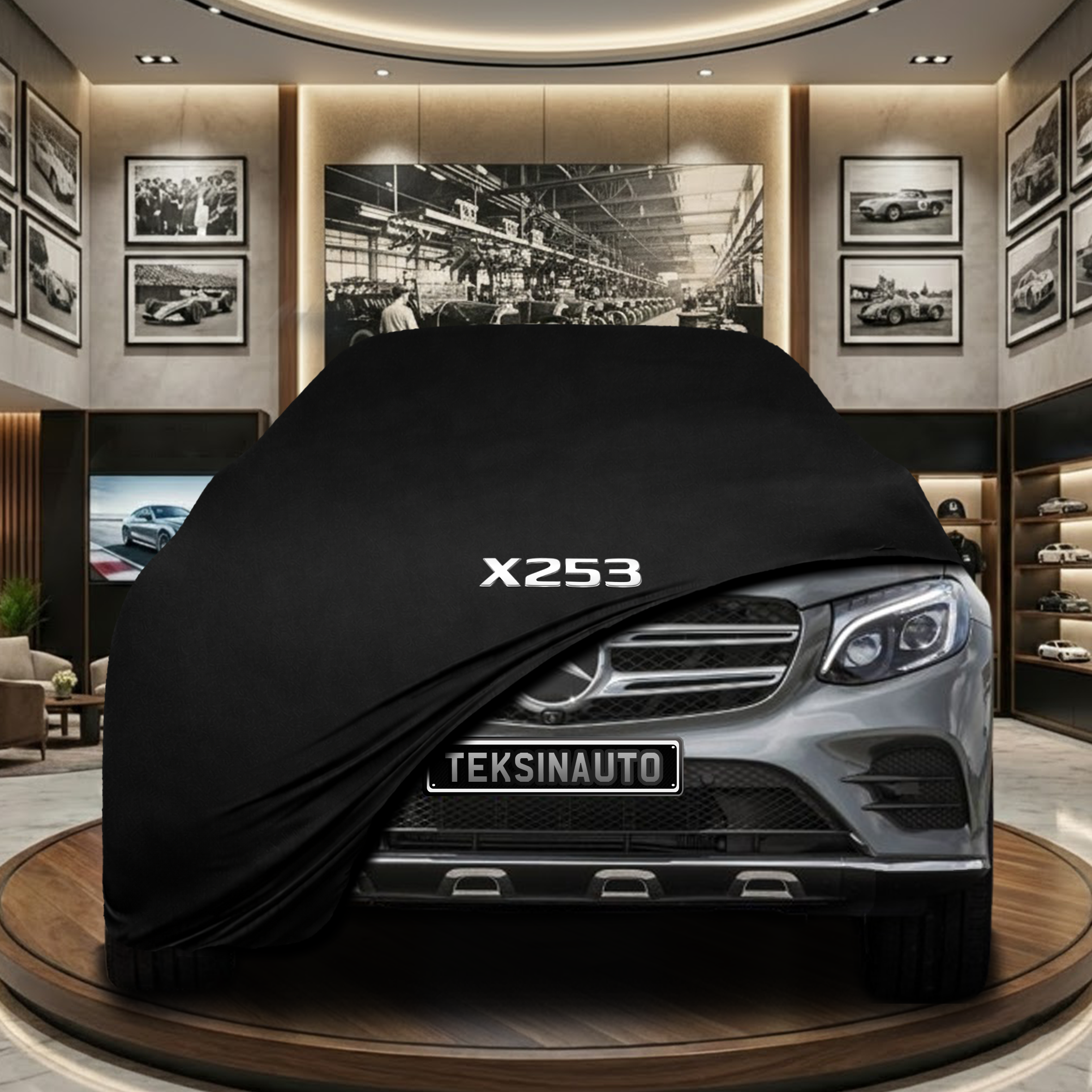 Mercedes Benz GLC X253 Indoor Car Cover Custom Fit, Black, Gray, Blue, Red Color