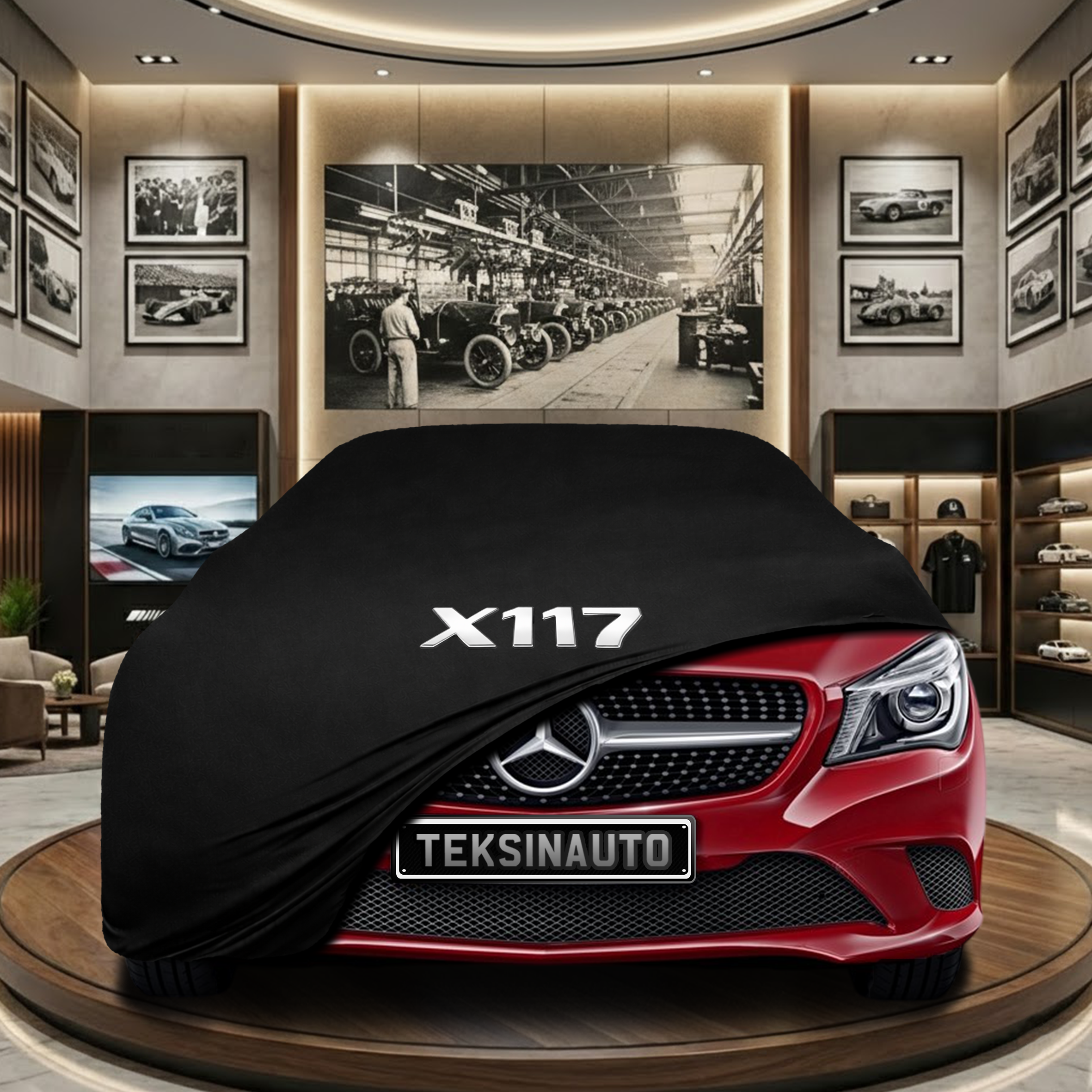 MERCEDES CLA X117 SW 2013-2019  Indoor Car Cover Custom Fit, Black, Gray, Blue, Red Color