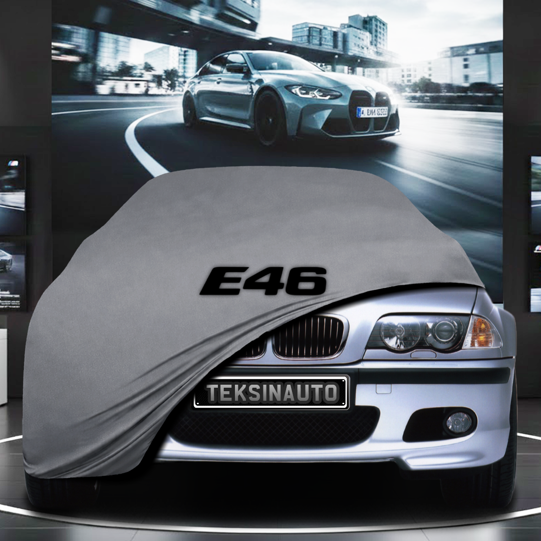 BMW 3 SERİES SEDAN E46 (1998-2005) Custom Fit Indoor Car Cover Soft Stretch Black Gray Blue Red Dust Protection Garage Cover Laser Cut + Bag