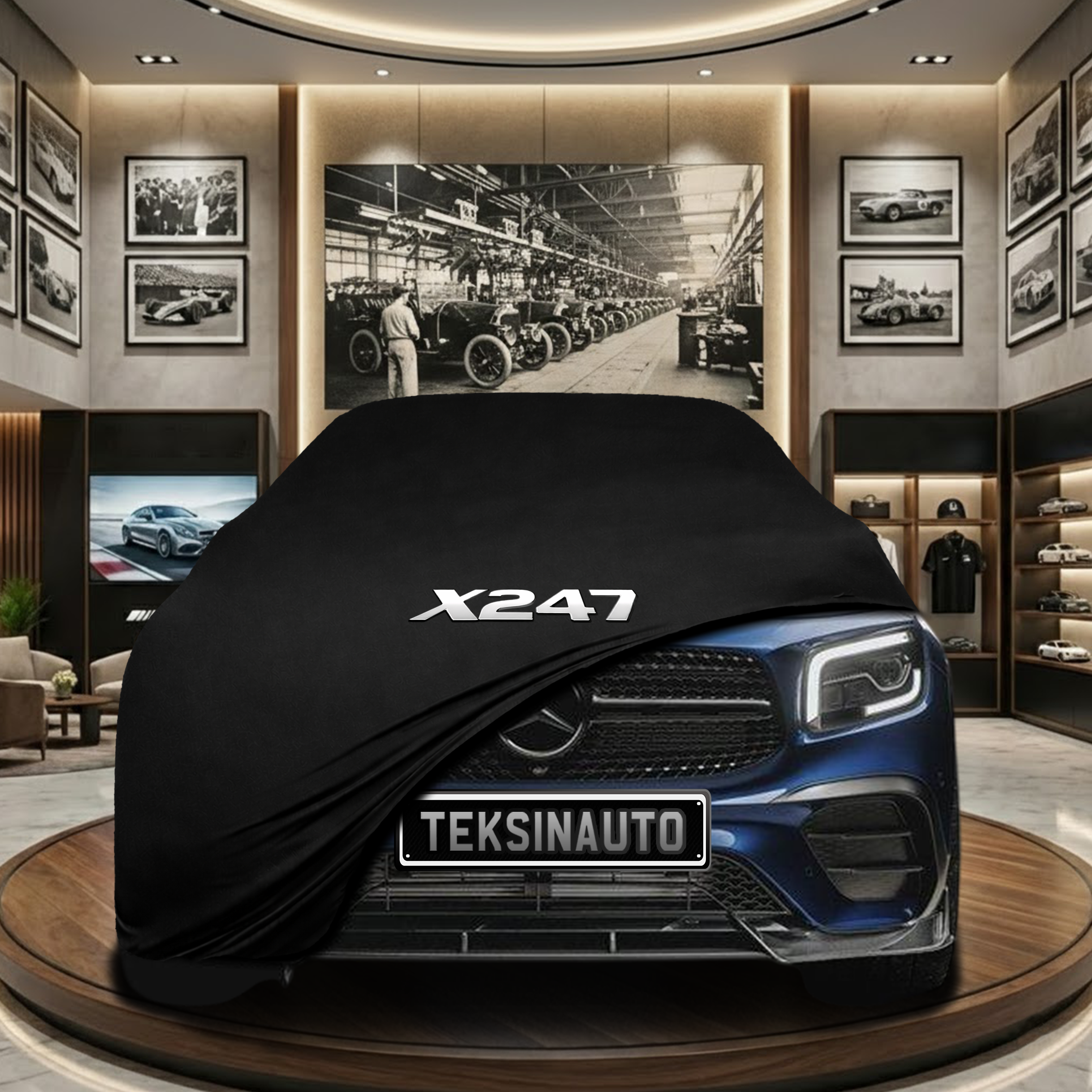 MERCEDES GLB X247 2020- Indoor Car Cover Custom Fit, Black, Gray, Blue, Red Color