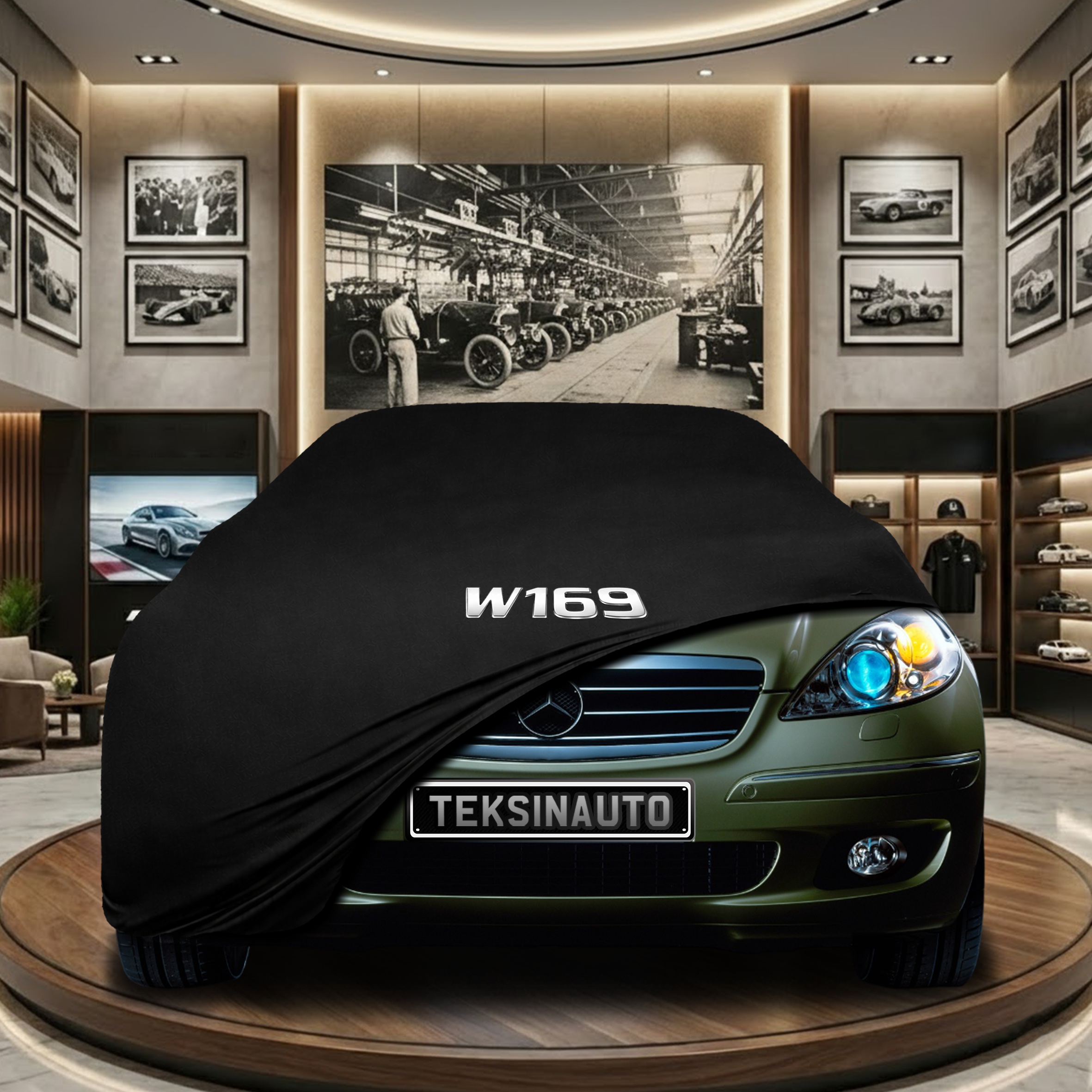 MERCEDES A W169 2004-2009 Car Cover Custom Fit, Black, Gray, Blue, Red Color