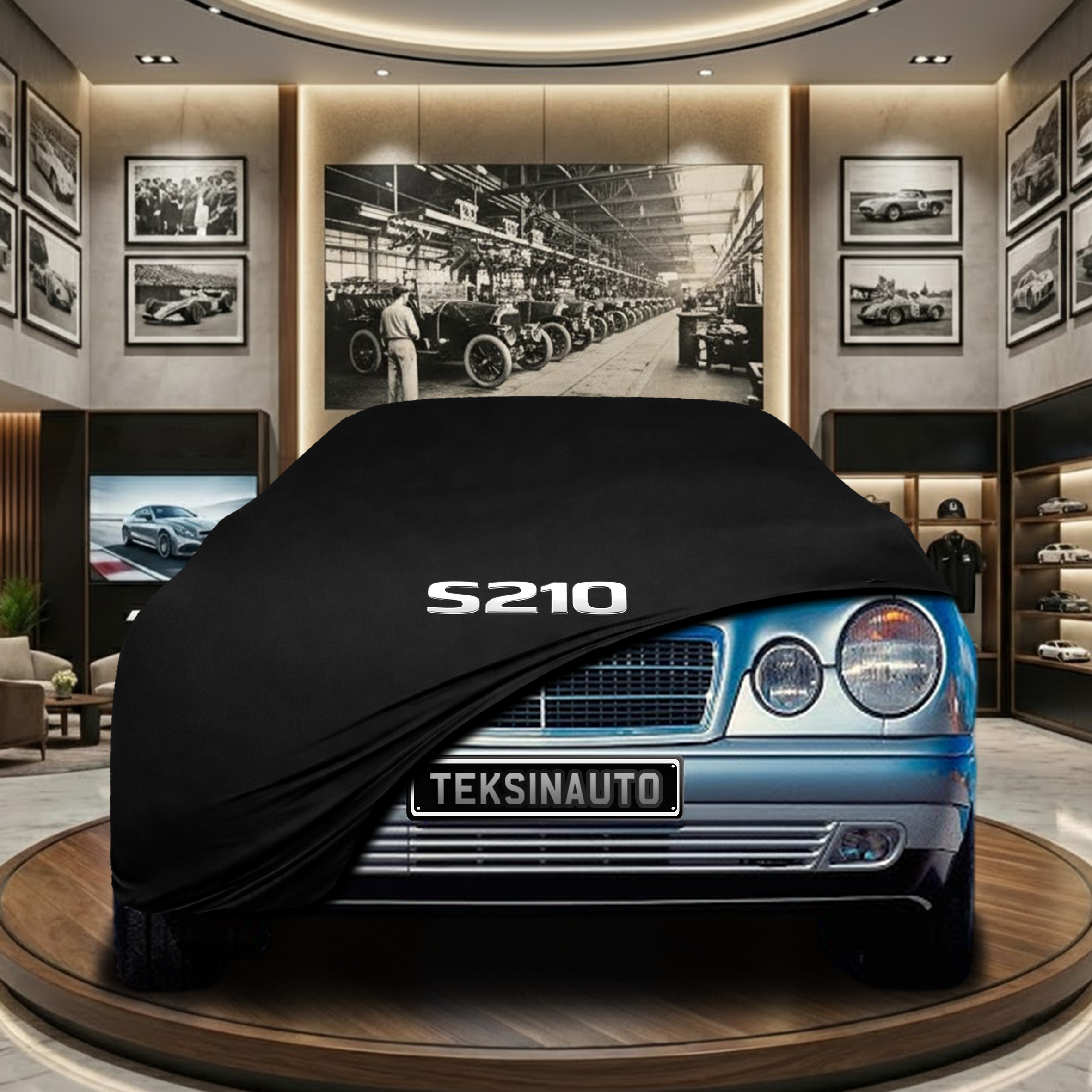 MERCEDES E S210 SW 1995-2002 Indoor Car Cover Custom Fit, Black, Gray, Blue, Red Color