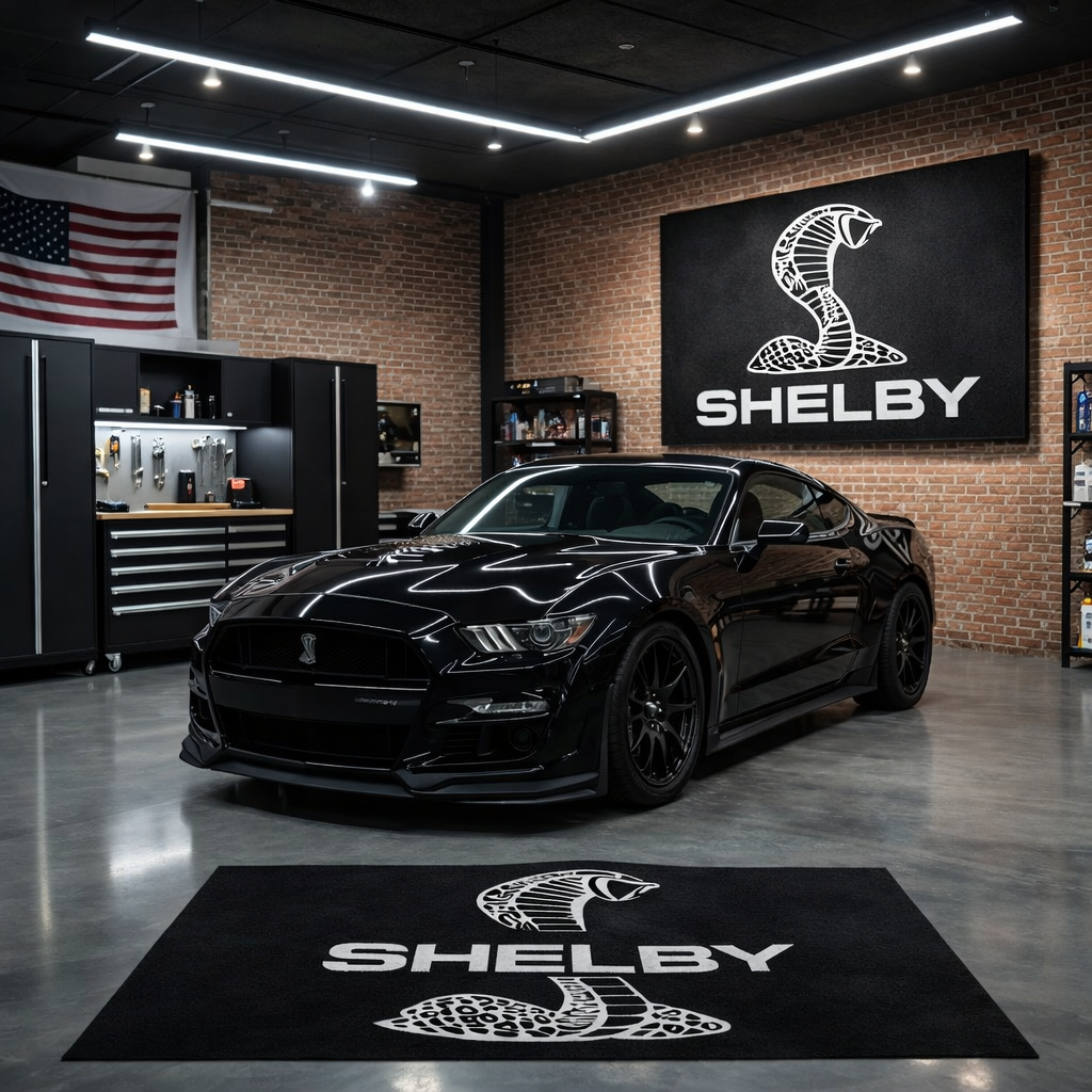 Shelby Premium Luxury Rug (60x87) INCH (150x220) cm Home, Garage & Display Carpet Auto Area Carpet, Car Garage Decor,Car Floor Mat