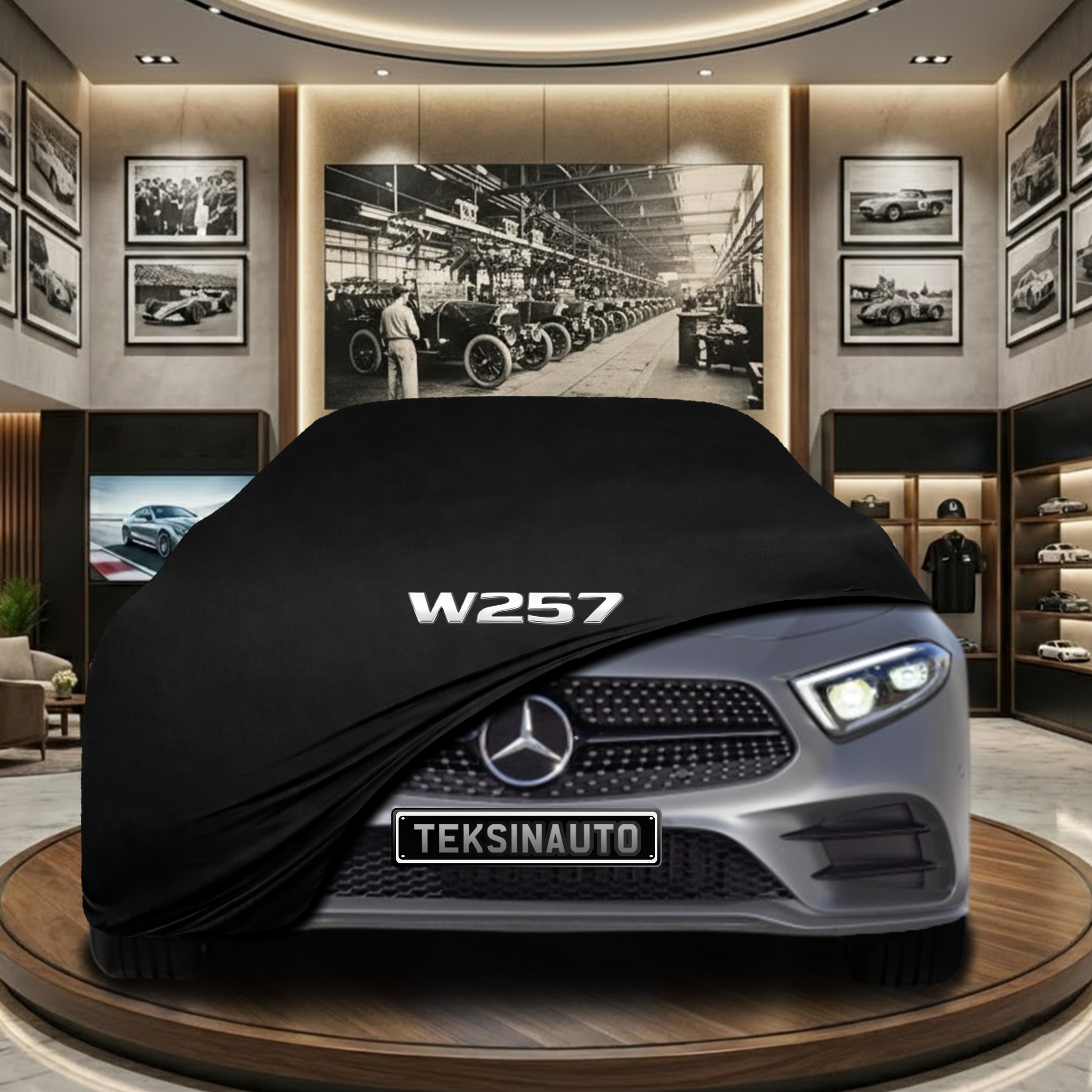 MERCEDES CLS W257 2018-  Indoor Car Cover Custom Fit, Black, Gray, Blue, Red Color
