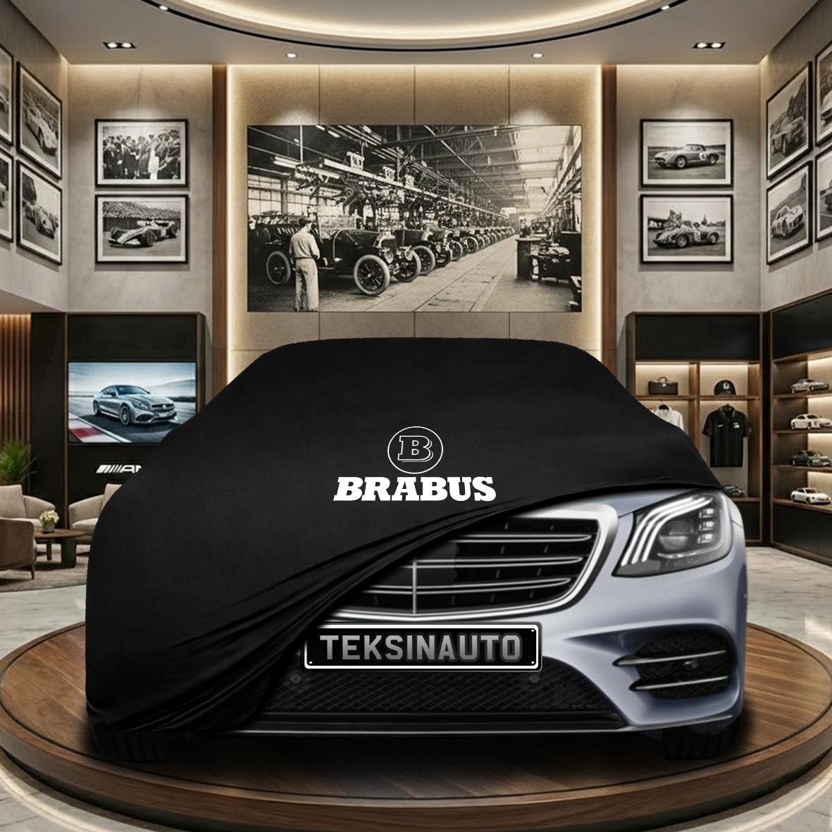 Mercedes Benz S W222 Indoor Car Cover Custom Fit, Black, Gray, Blue, Red Color
