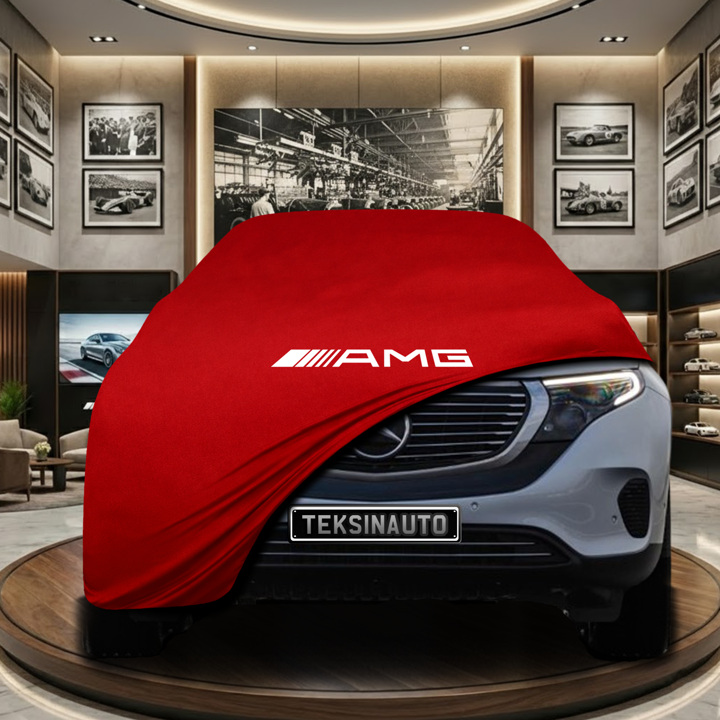 Mercedes Benz EQC (N293) Indoor Car Cover Custom Fit, Black, Gray, Blue, Red Color