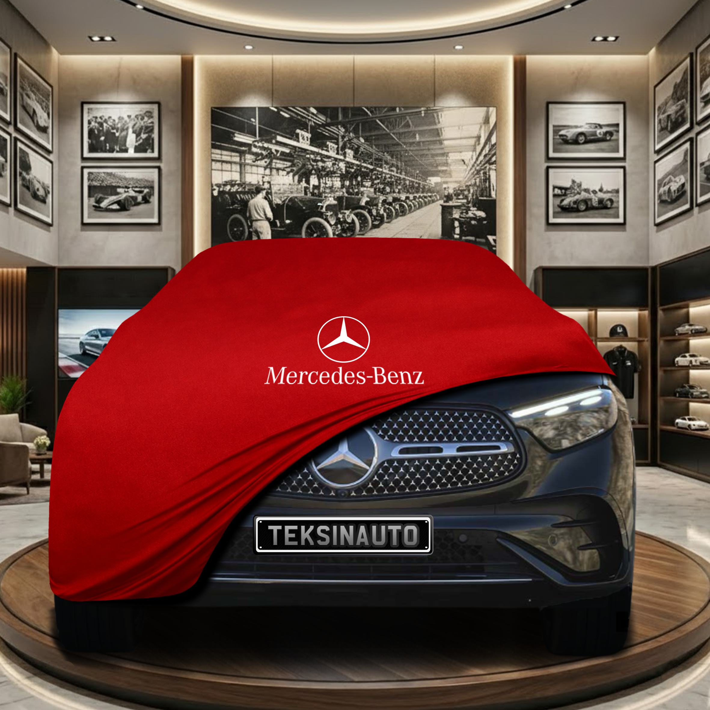 MERCEDES GLC COUPE C254 2023- Indoor Car Cover Custom Fit, Black, Gray, Blue, Red Color