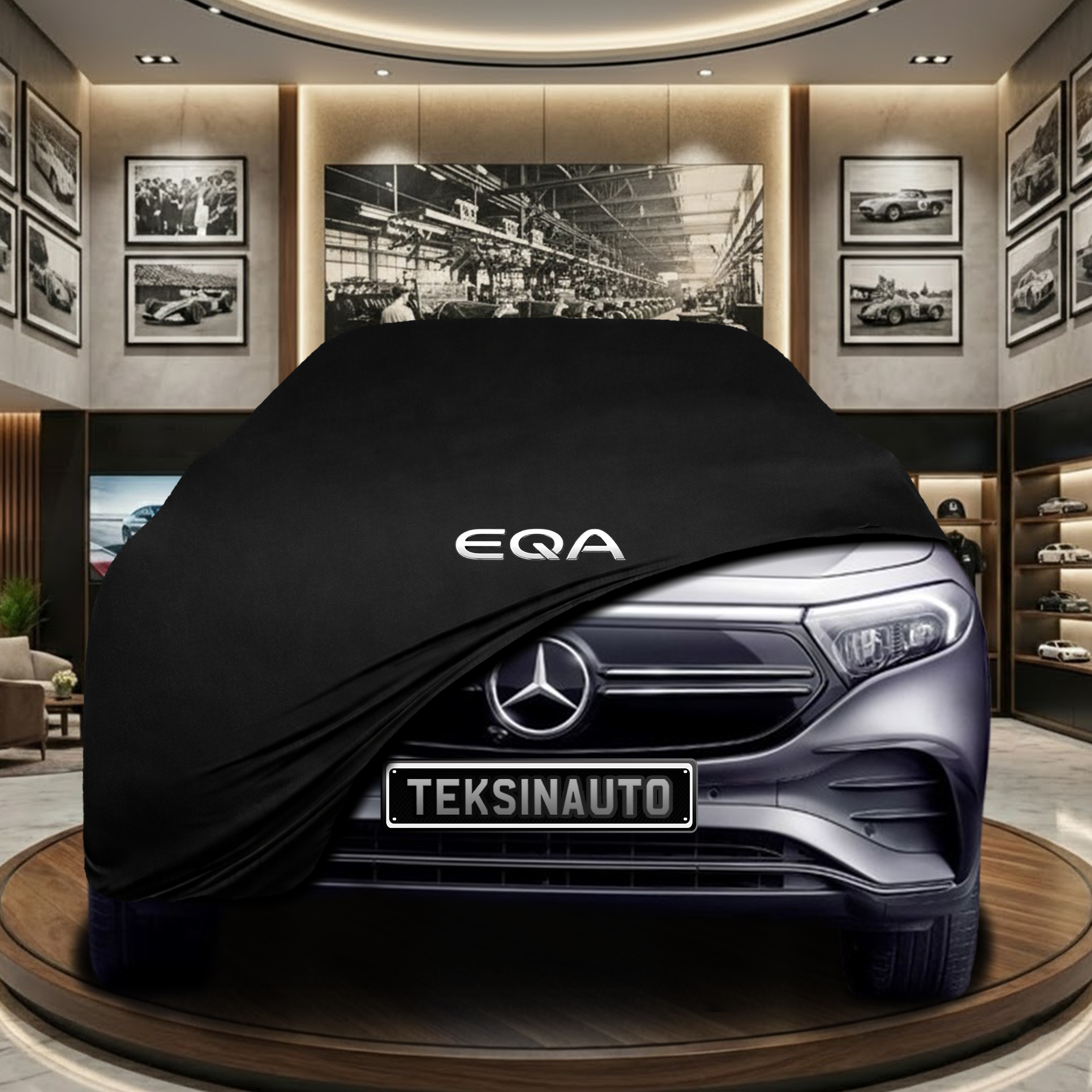 MERCEDES EQA 2021- Indoor Car Cover Custom Fit, Black, Gray, Blue, Red Color