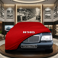 Mercedes Benz S W140 Indoor Car Cover Custom Fit, Black, Gray, Blue, Red Color