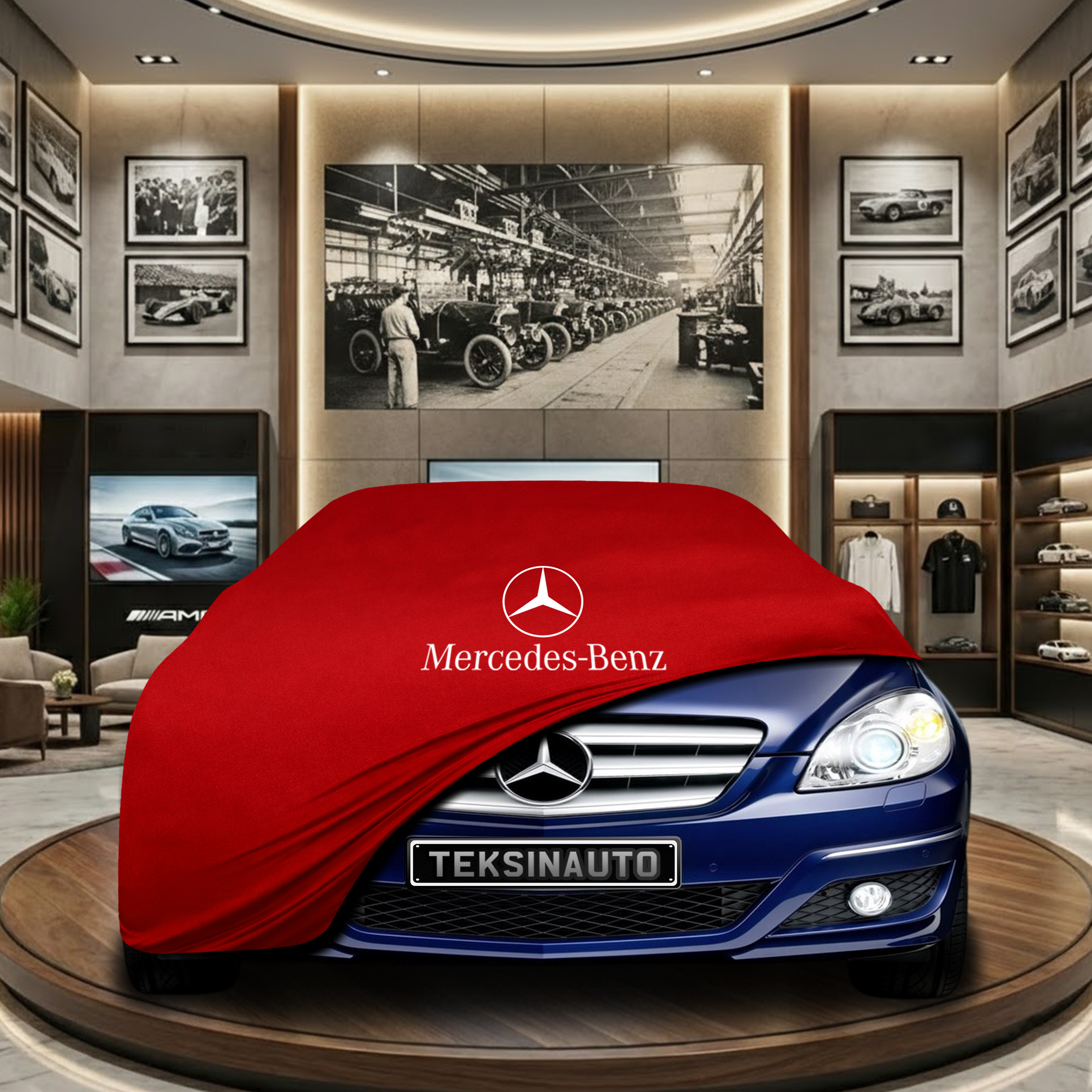 Mercedes Benz B Series W245 (2005-2010) Indoor Car Cover Custom Fit, Black, Gray, Blue, Red Color
