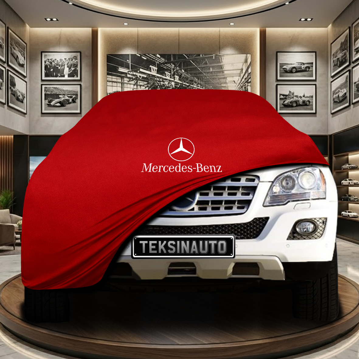 Mercedes Benz M W164 Indoor Car Cover Custom Fit, Black, Gray, Blue, Red Color