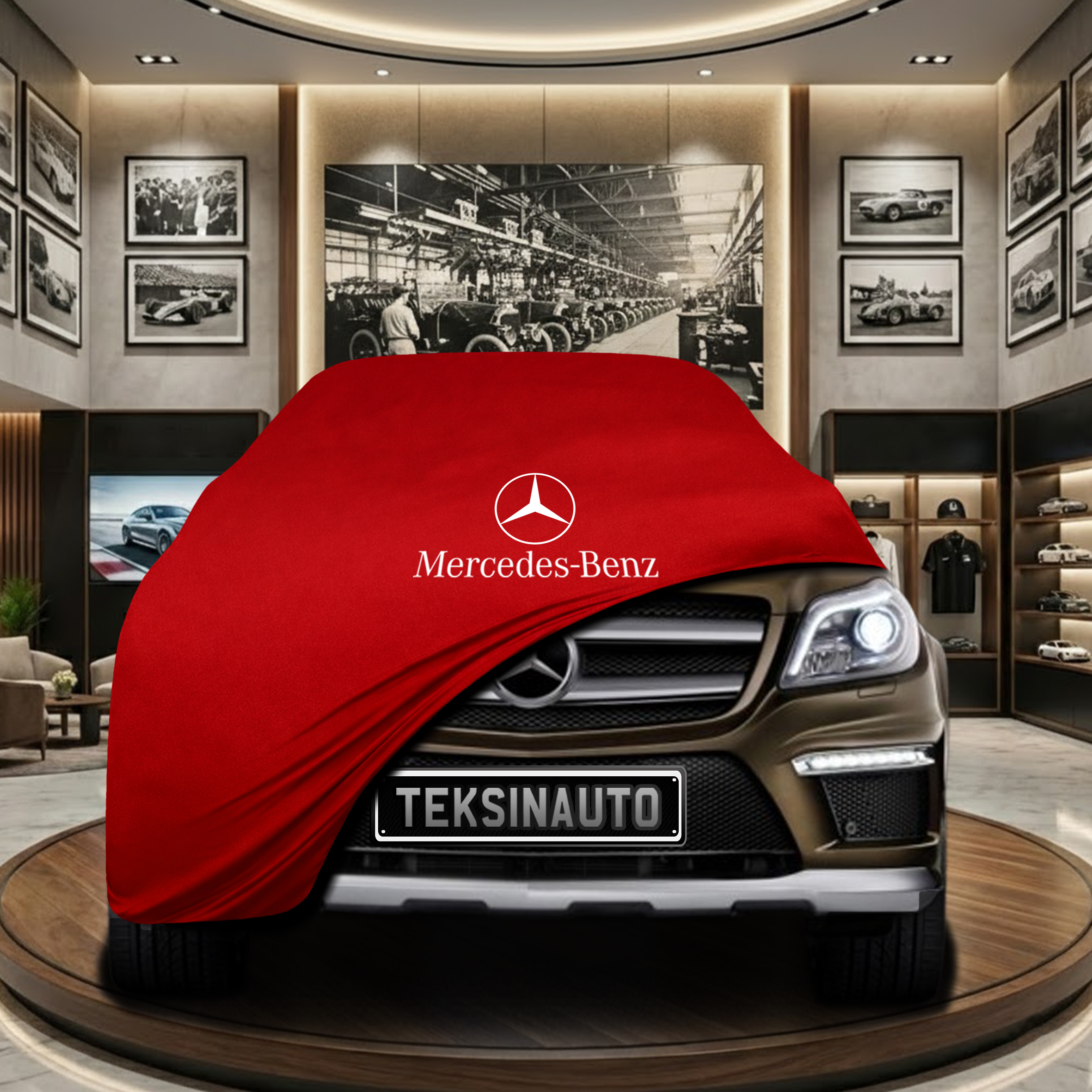 Mercedes Benz GL (X166) Indoor Car Cover Custom Fit, Black, Gray, Blue, Red Color